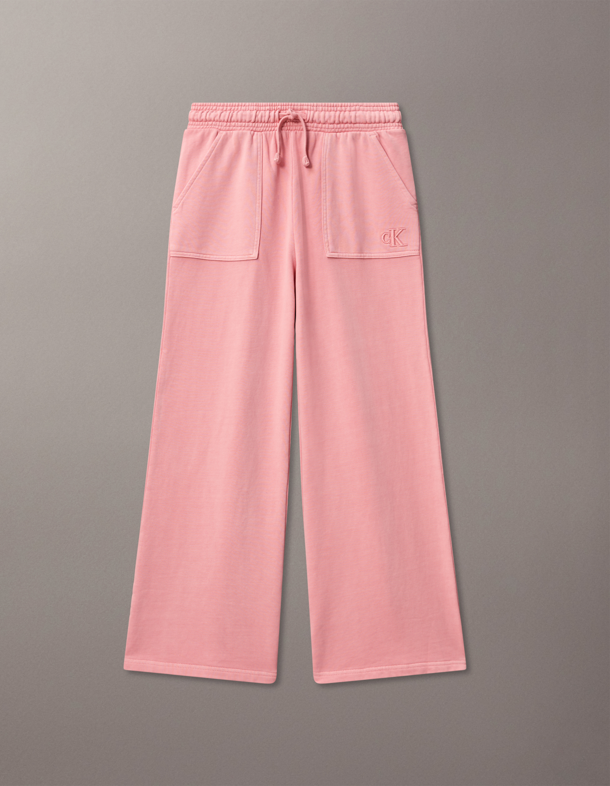 Girls Pigment Dyed Wide Leg Pants