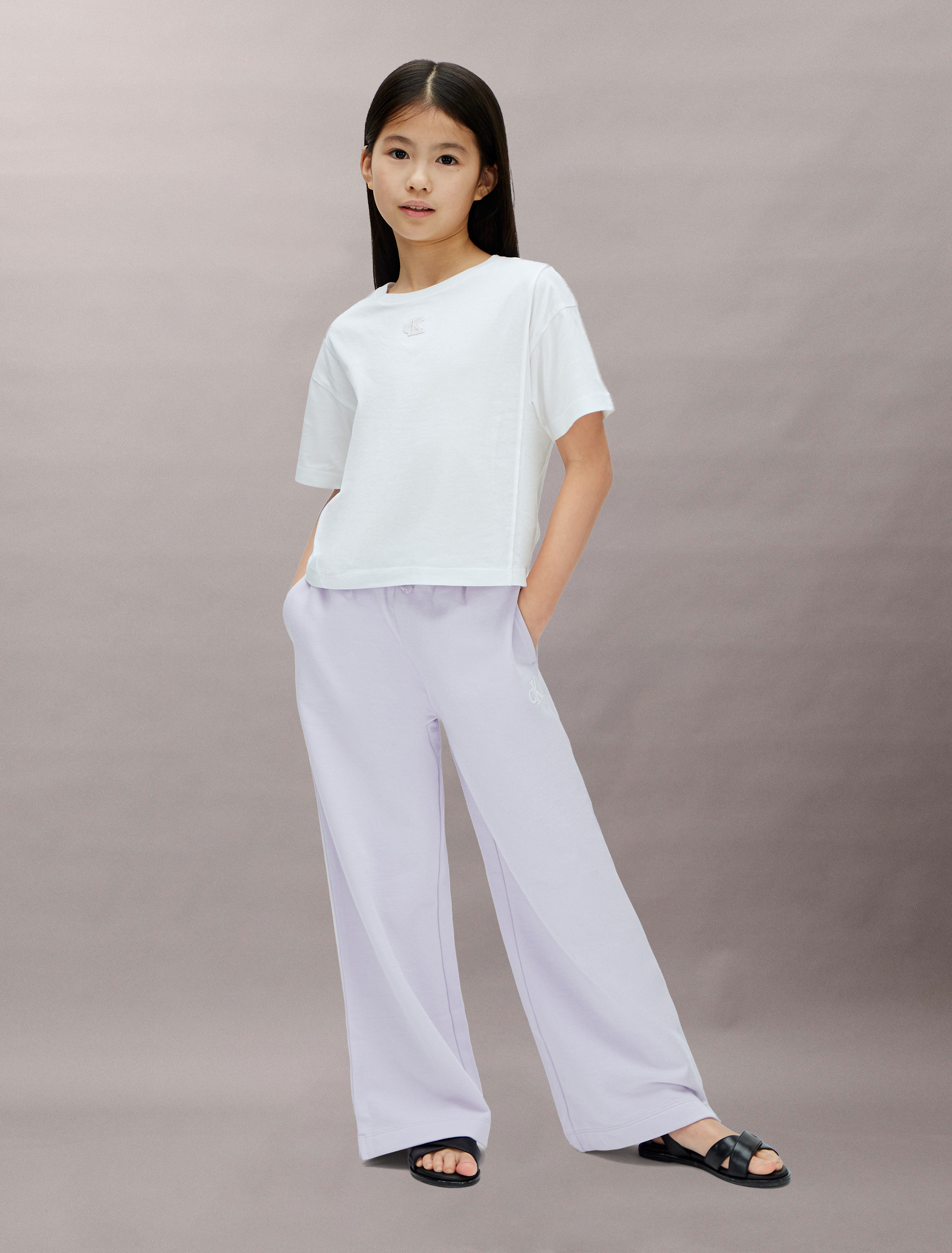 Girls Wide Leg Sweatpants