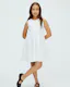 Girls Crinkle Sleeveless Dress