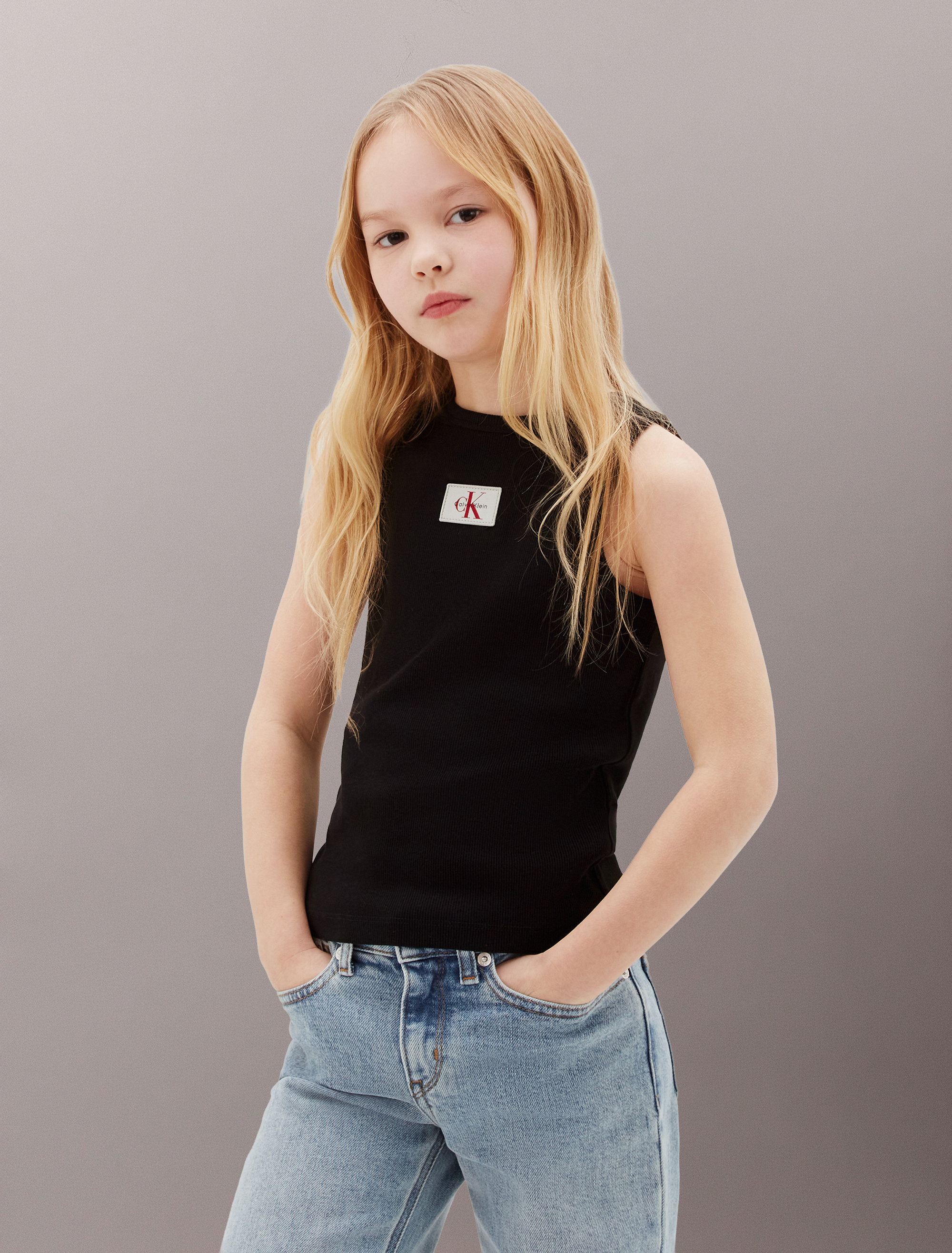 Girls Ribbed Tank Top