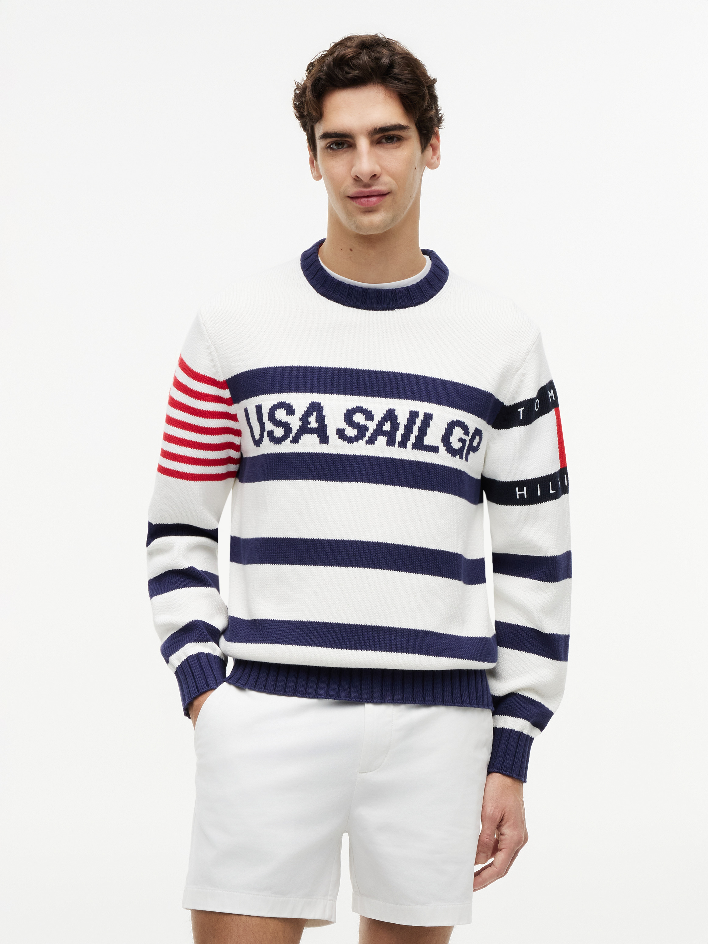 Tommy x US Sail GP Stripe Jumper