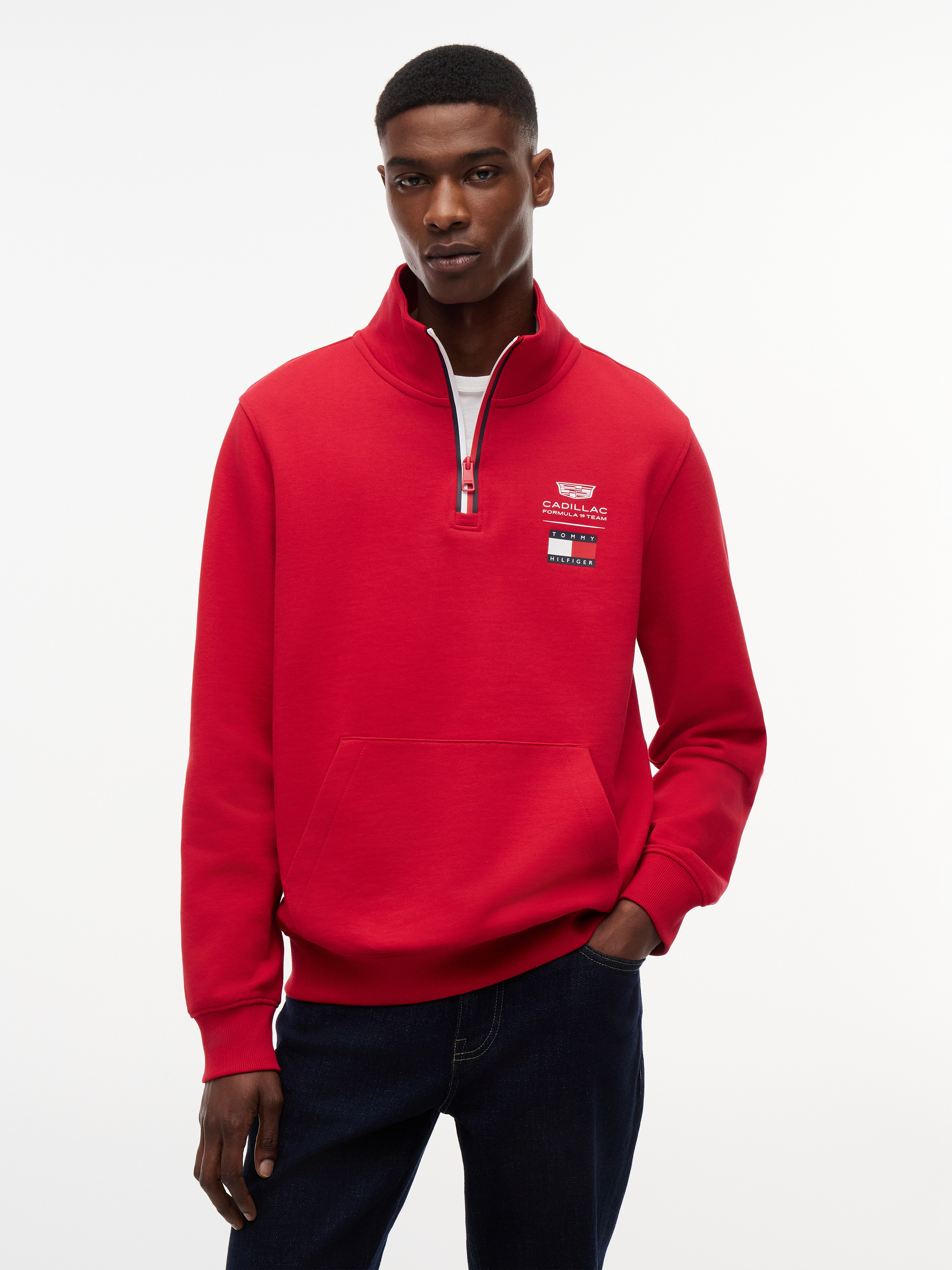 TH x Cadillac Formula 1 Team Back Graphic Half-Zip Sweatshirt