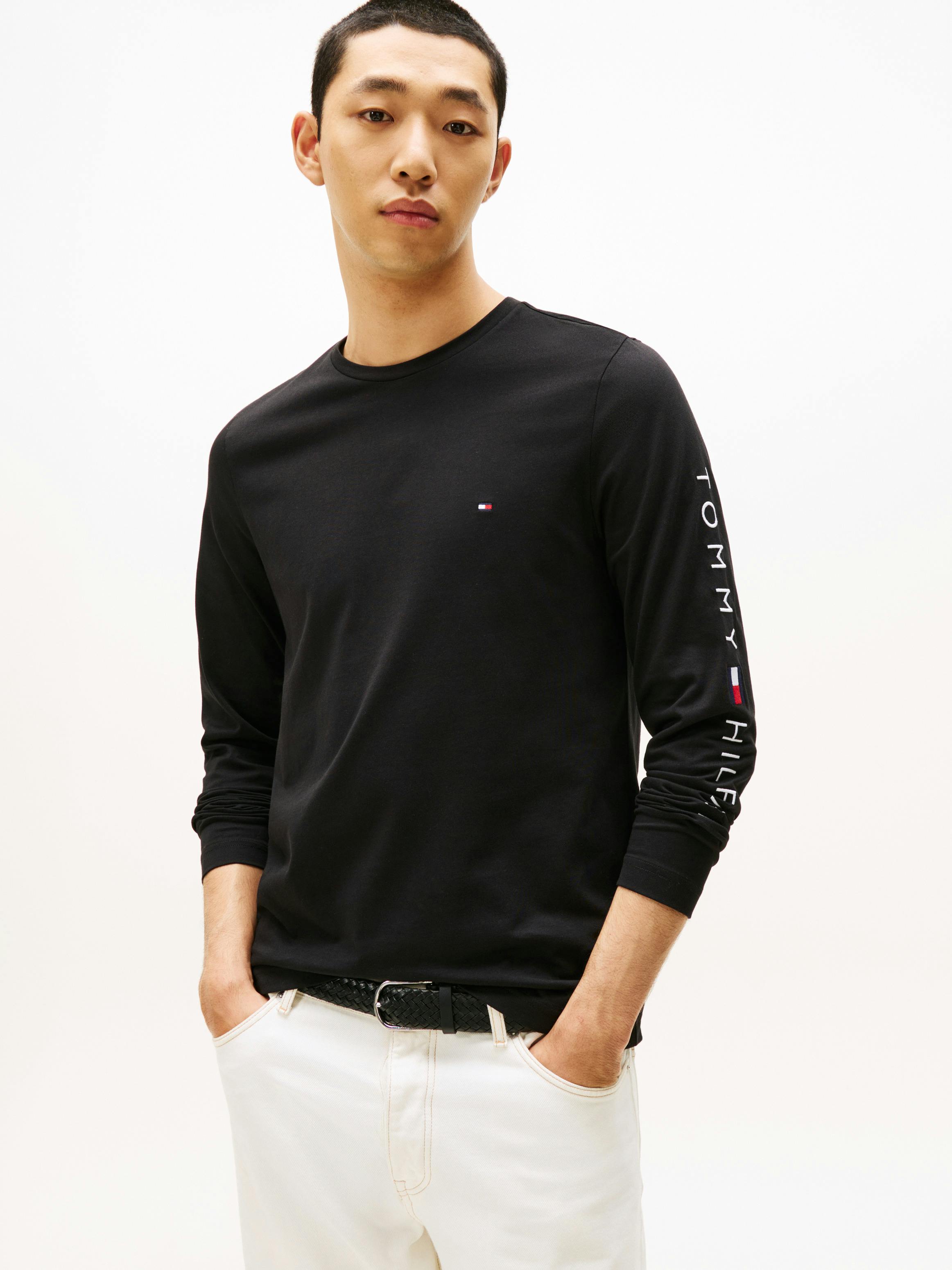 Jersey Logo Long Sleeve T-Shirt T-Shirts Tommy Hilfiger