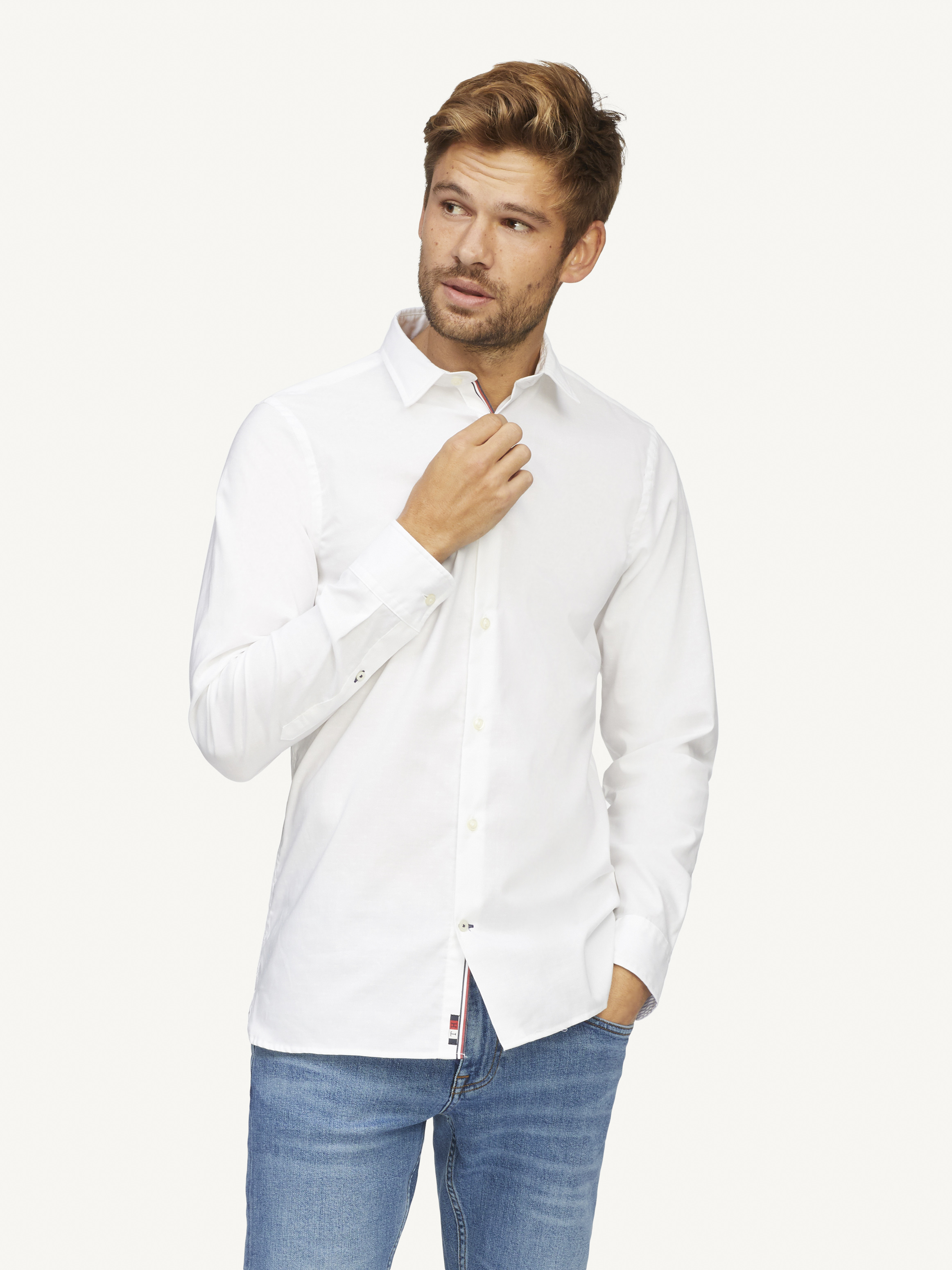 Slim Flex Dobby Shirt | Shirts | Tommy 
