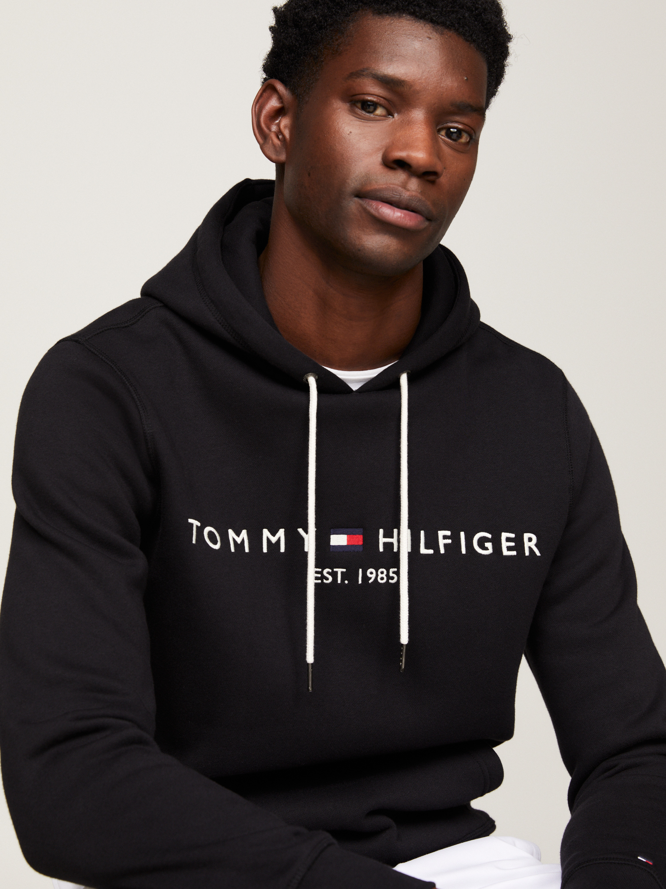 Tommy Logo Hoodie Sweatshirts Hoodies Tommy Hilfiger