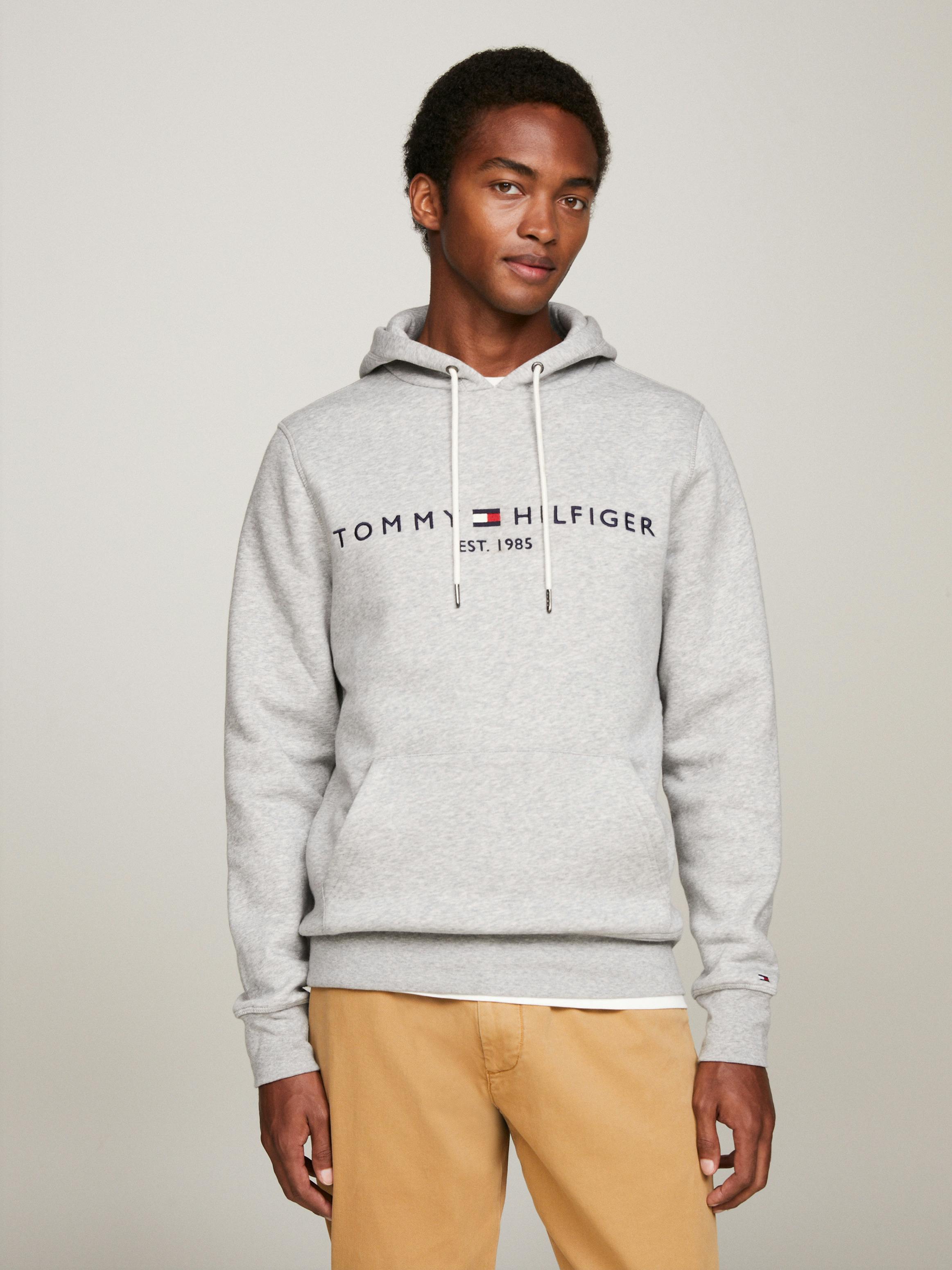 Mens Hoodies Buy Tommy Hilfiger Hoodie Grey Mens Tommy Hilfiger