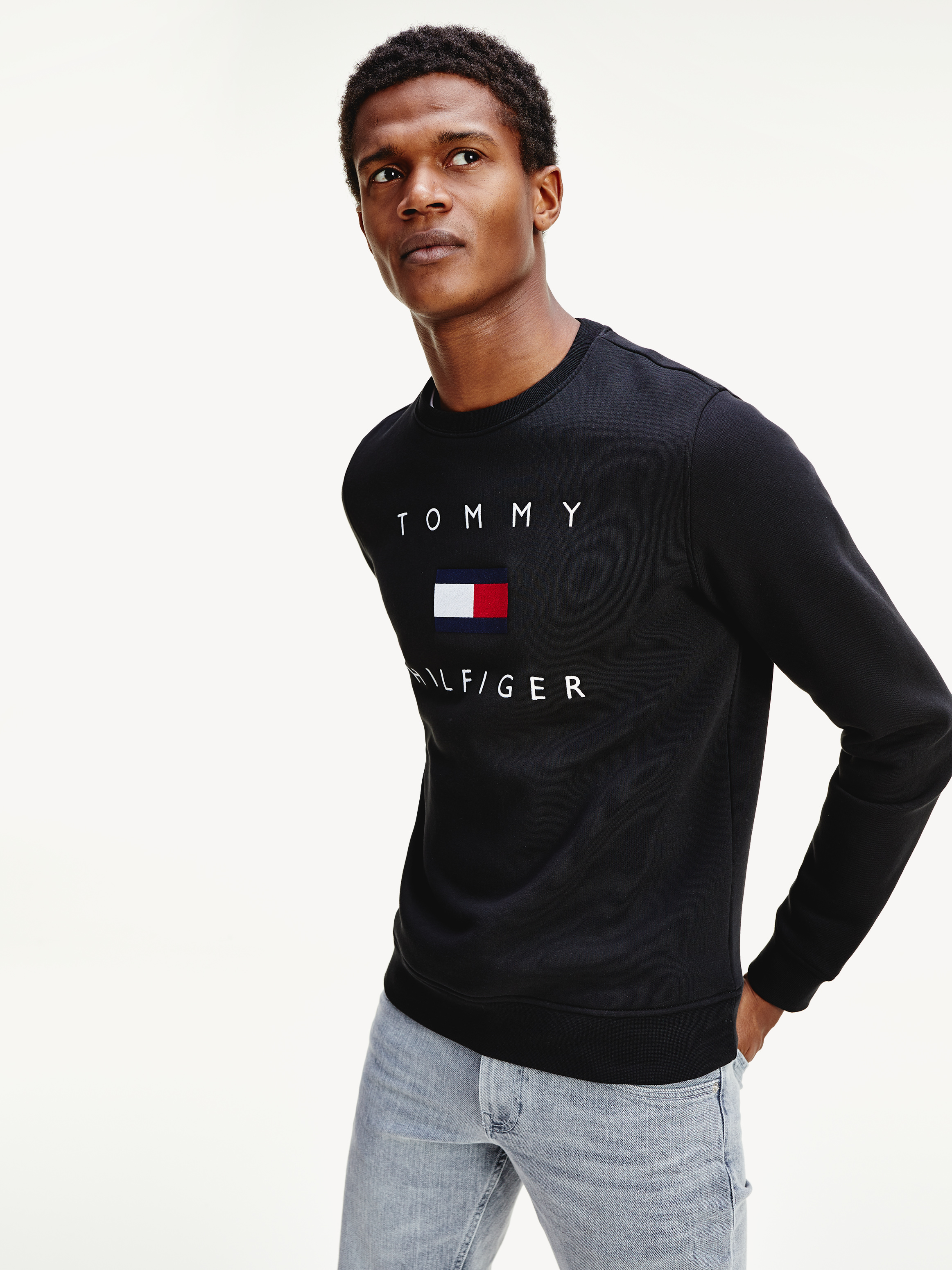 Tommy hilfiger clearance sweatshirt flag