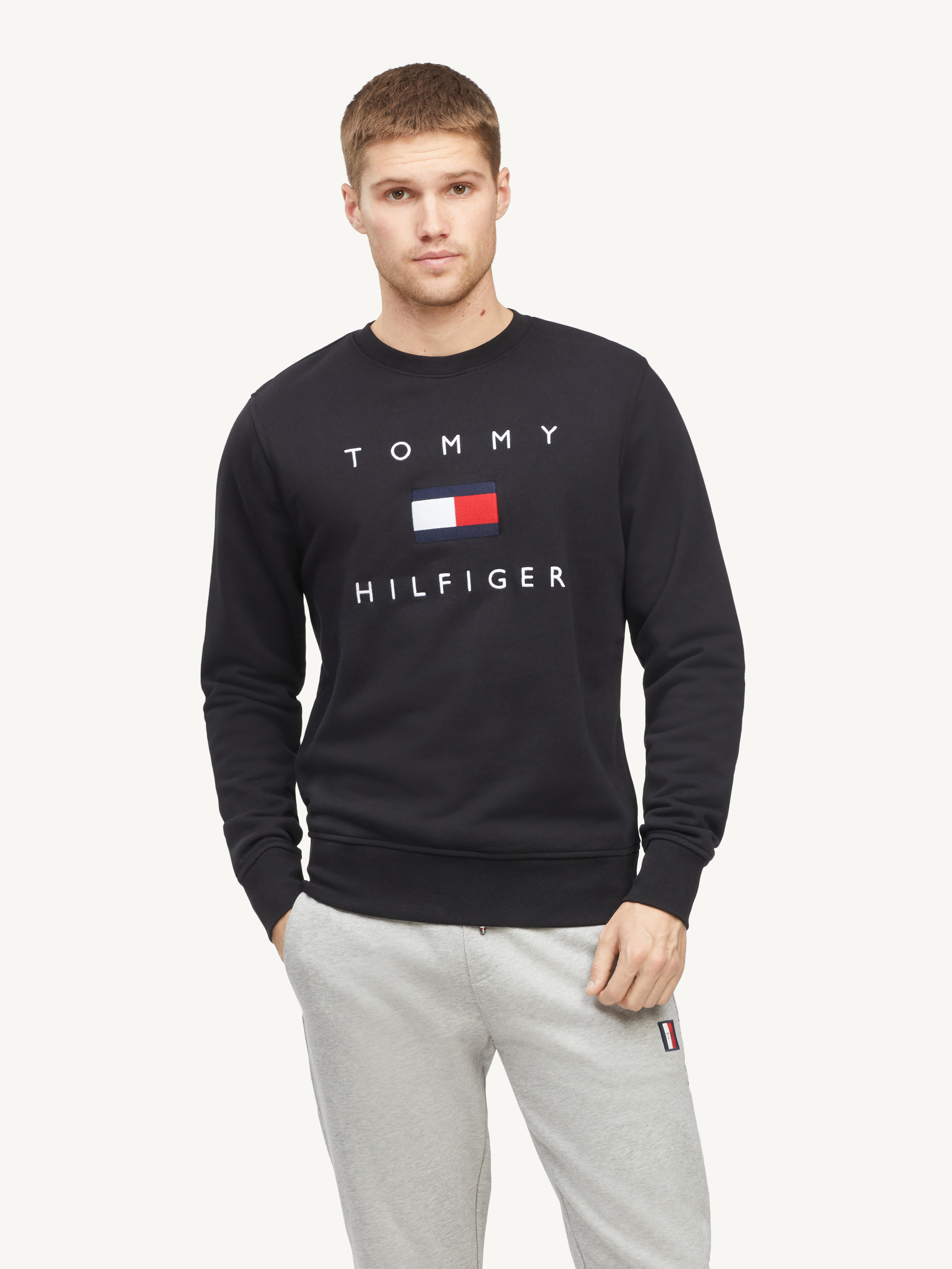 Tommy hilfiger best sale flag sweatshirt