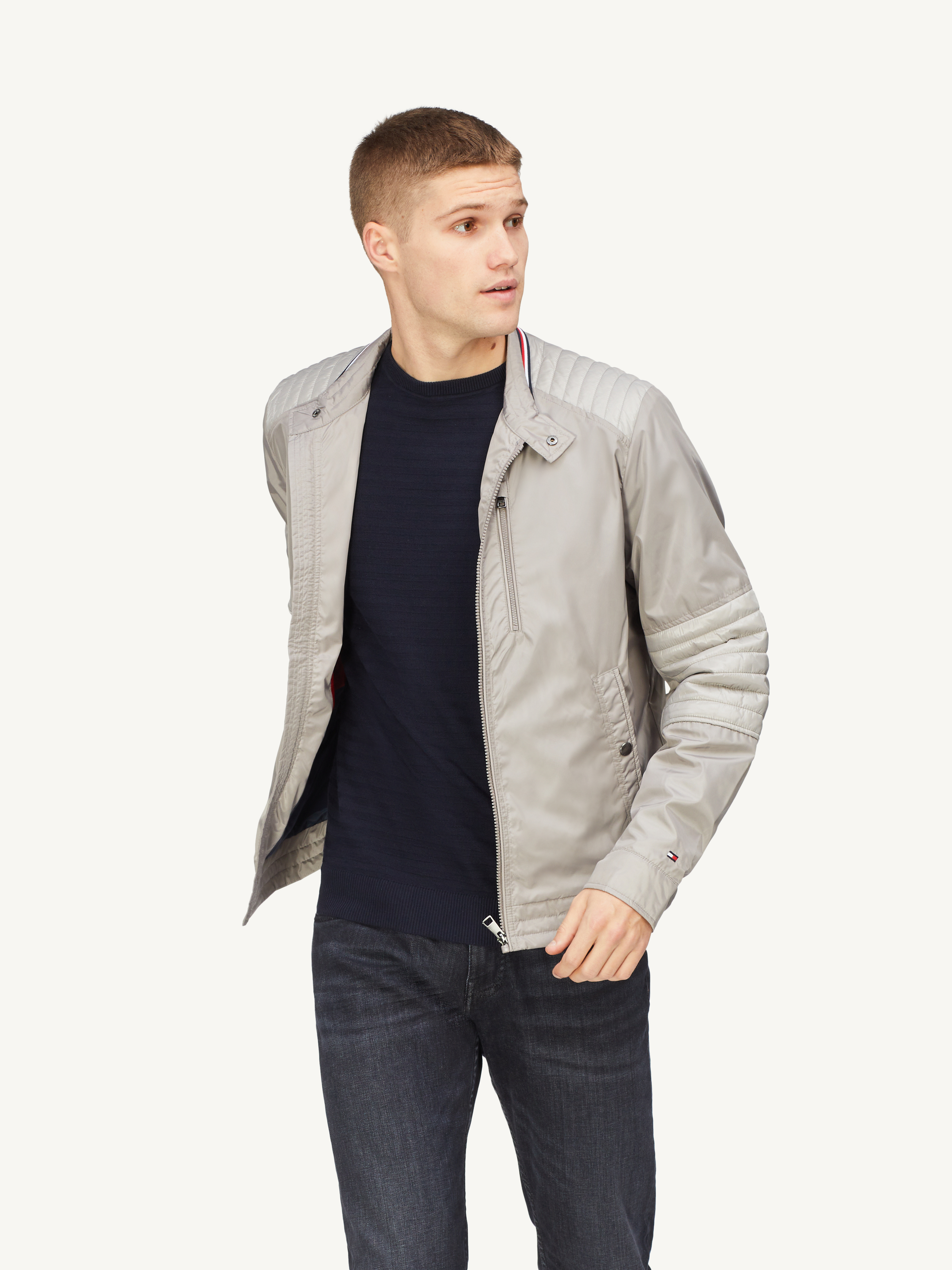 Quilted Racer Jacket Coats & Jackets Tommy Hilfiger