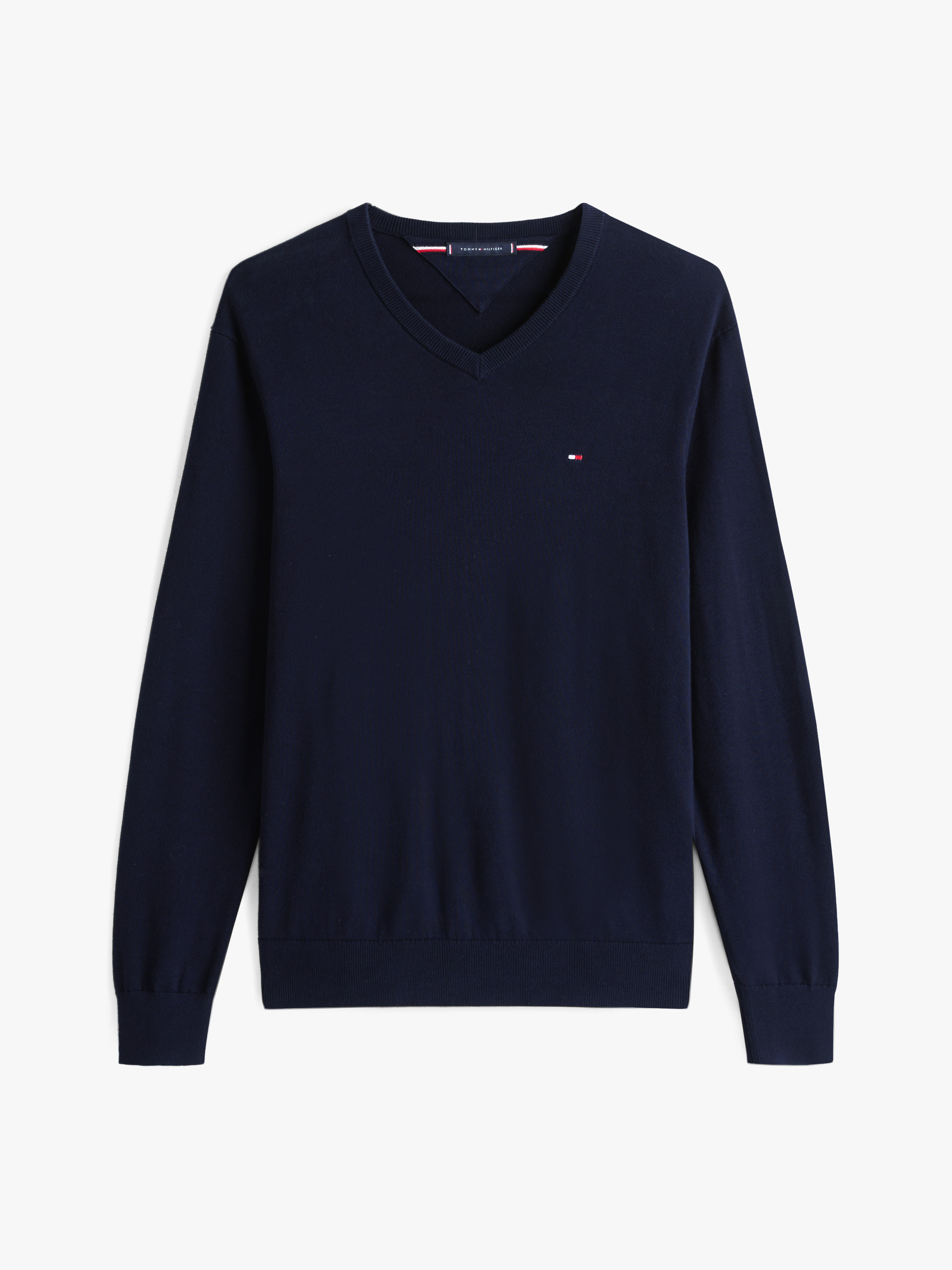 Signature V Neck Sweater | Knitwear | Tommy Hilfiger