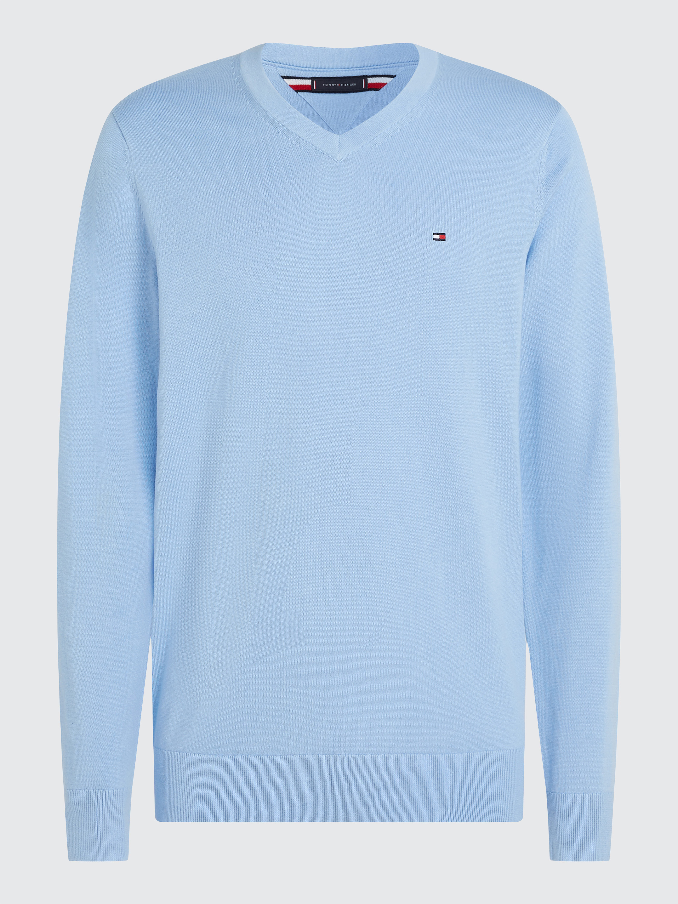 Signature V Neck Sweater Knitwear Tommy Hilfiger