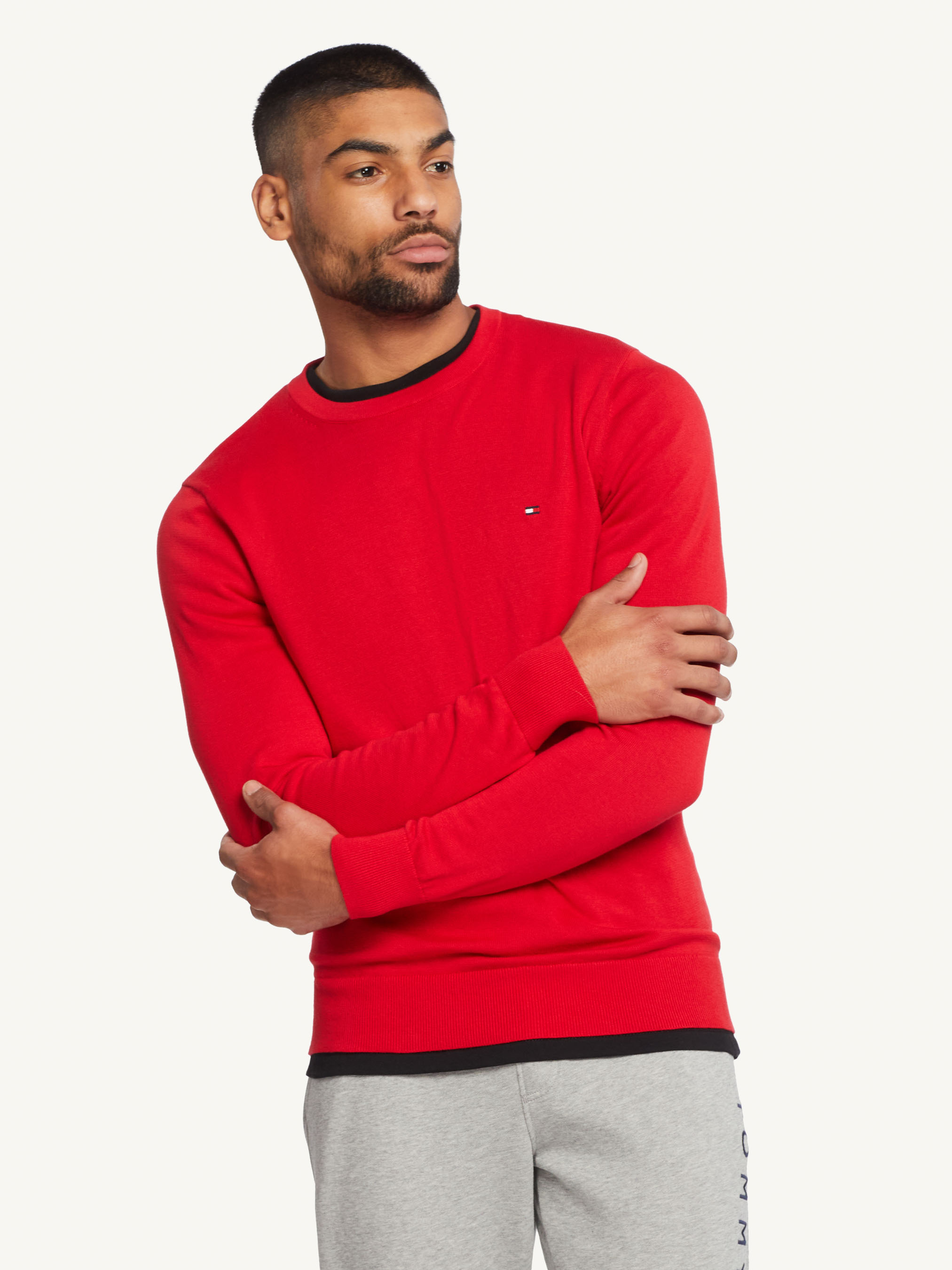 Signature Crew Neck Sweater Knitwear Tommy Hilfiger