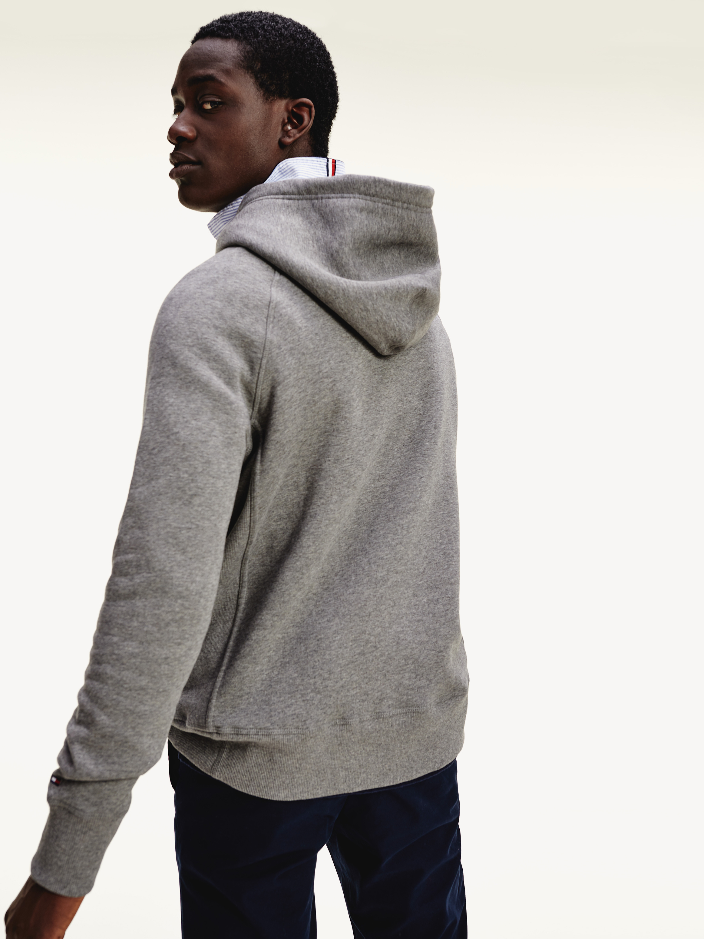 Tommy icons embroidery pure cotton fleece hoody new arrivals