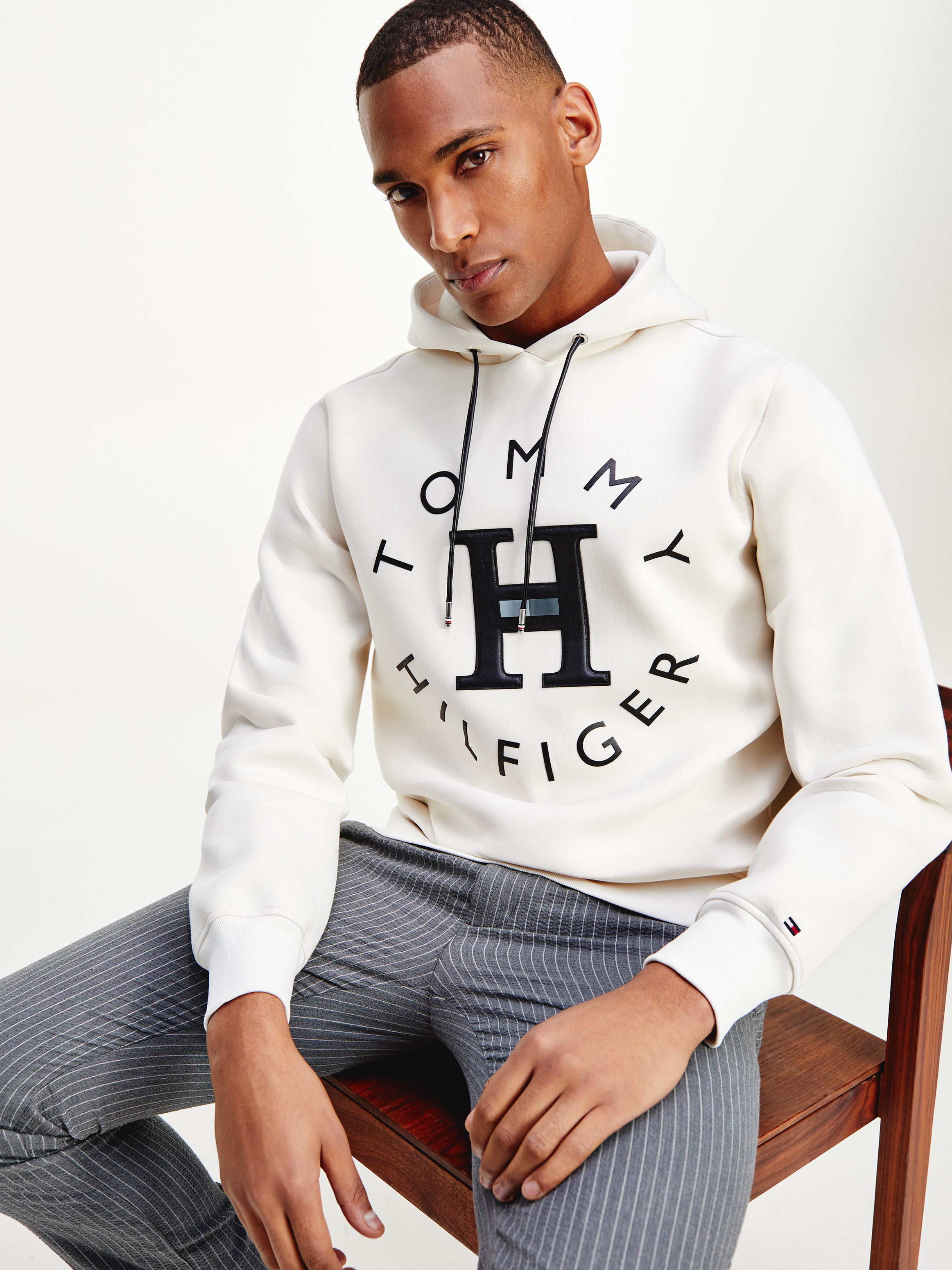 Applique Logo Cotton Hoodie Hoodies Tommy Hilfiger