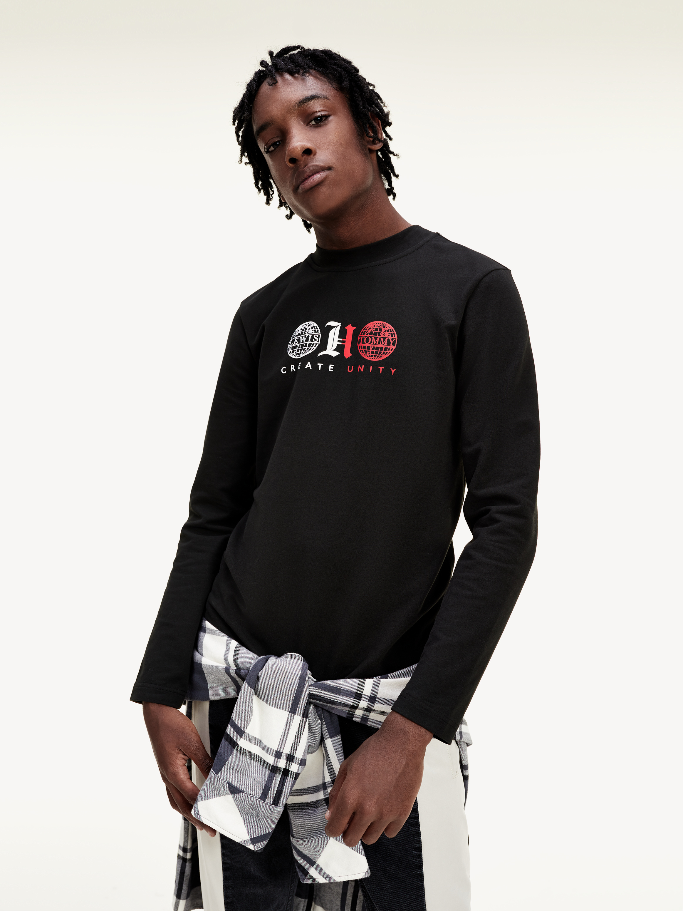 Lewis Hamilton Unisex Long Sleeve Cotton T shirt T shirts Tommy Hilfiger