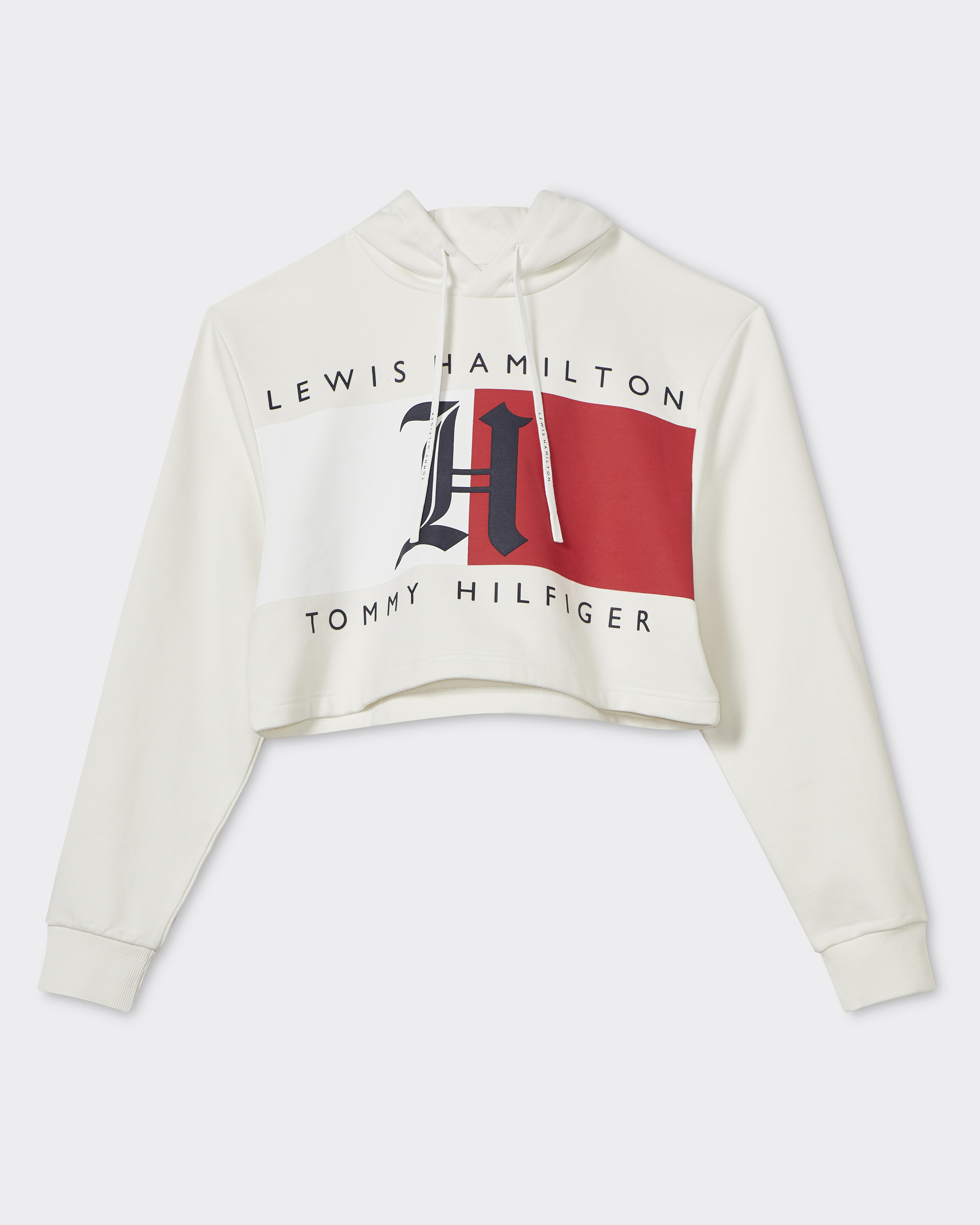 Lewis Hamilton Cropped Logo Hoody Sweatshirts Hoodies Tommy