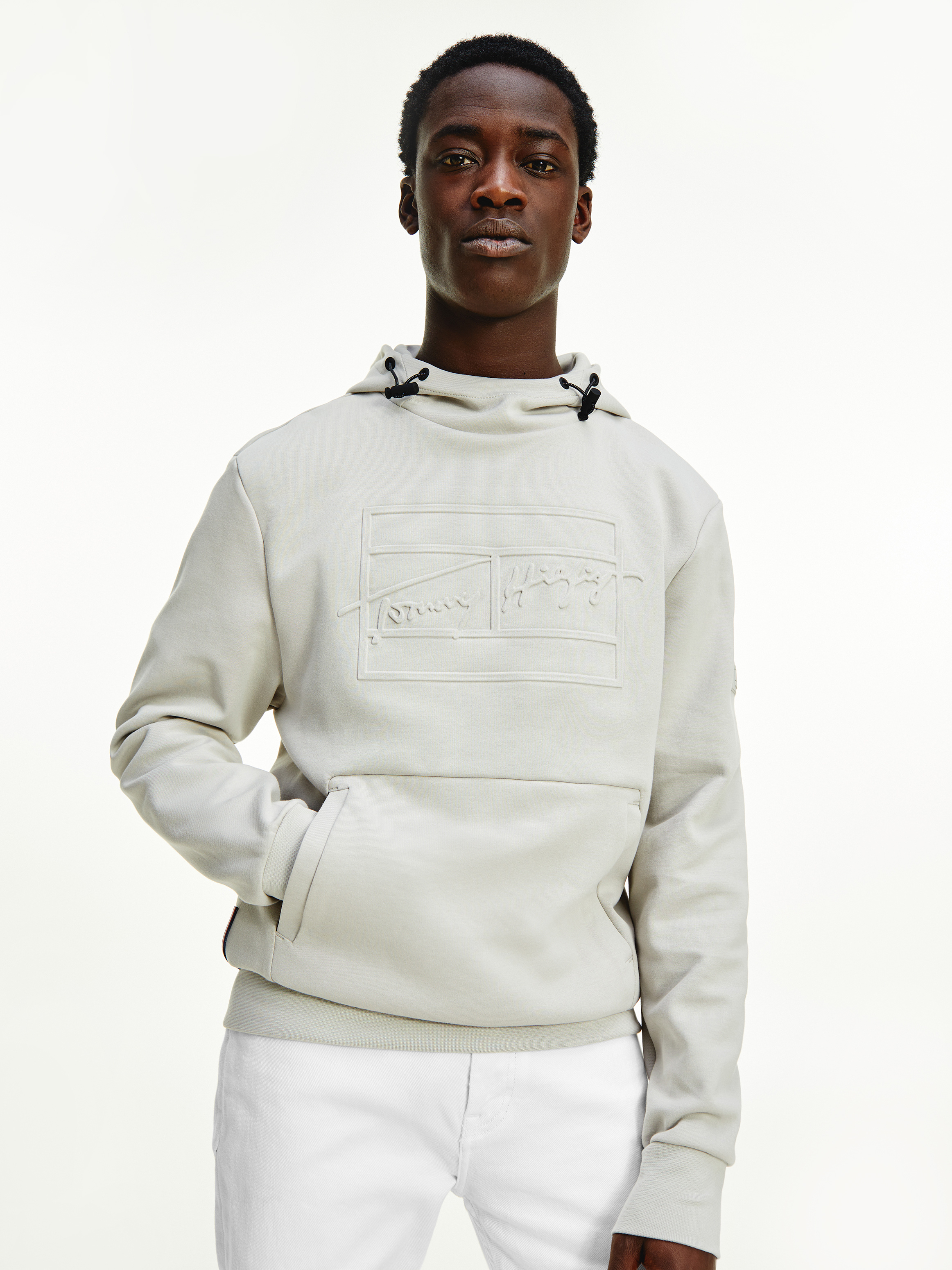 Th Signature Embossed Hoodie Hoodies Tommy Hilfiger