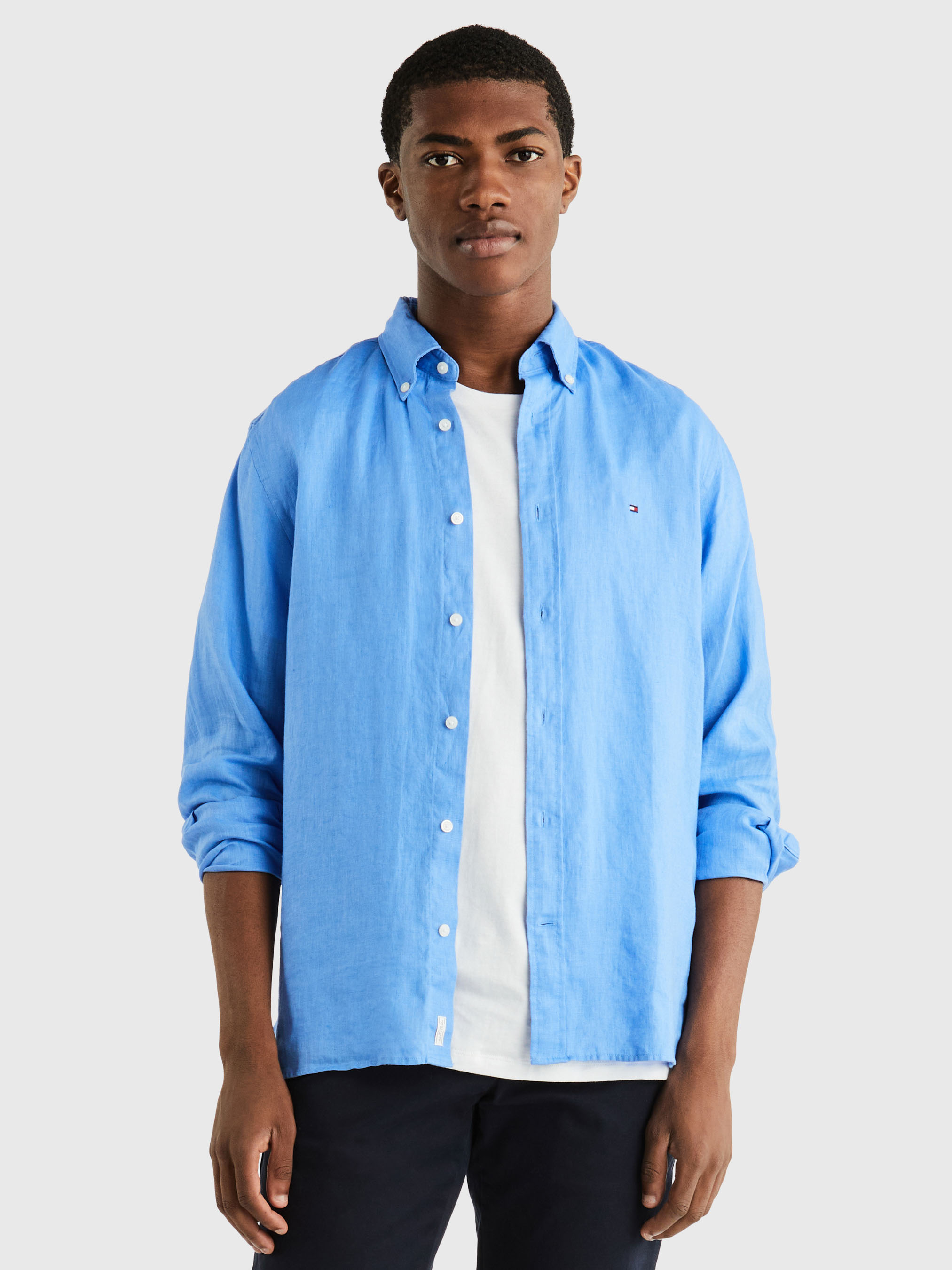 Tommy hilfiger premium linen shirt top
