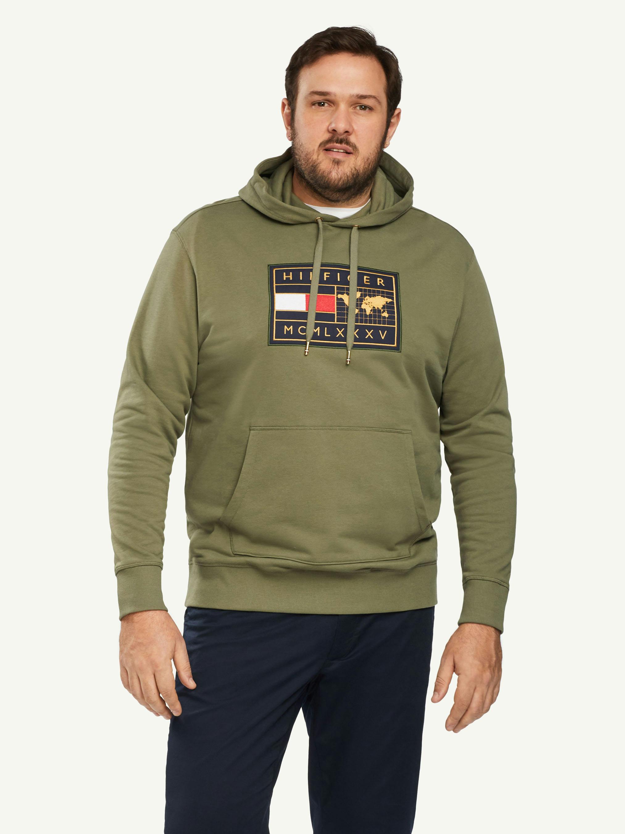 icon earth badge hoodie