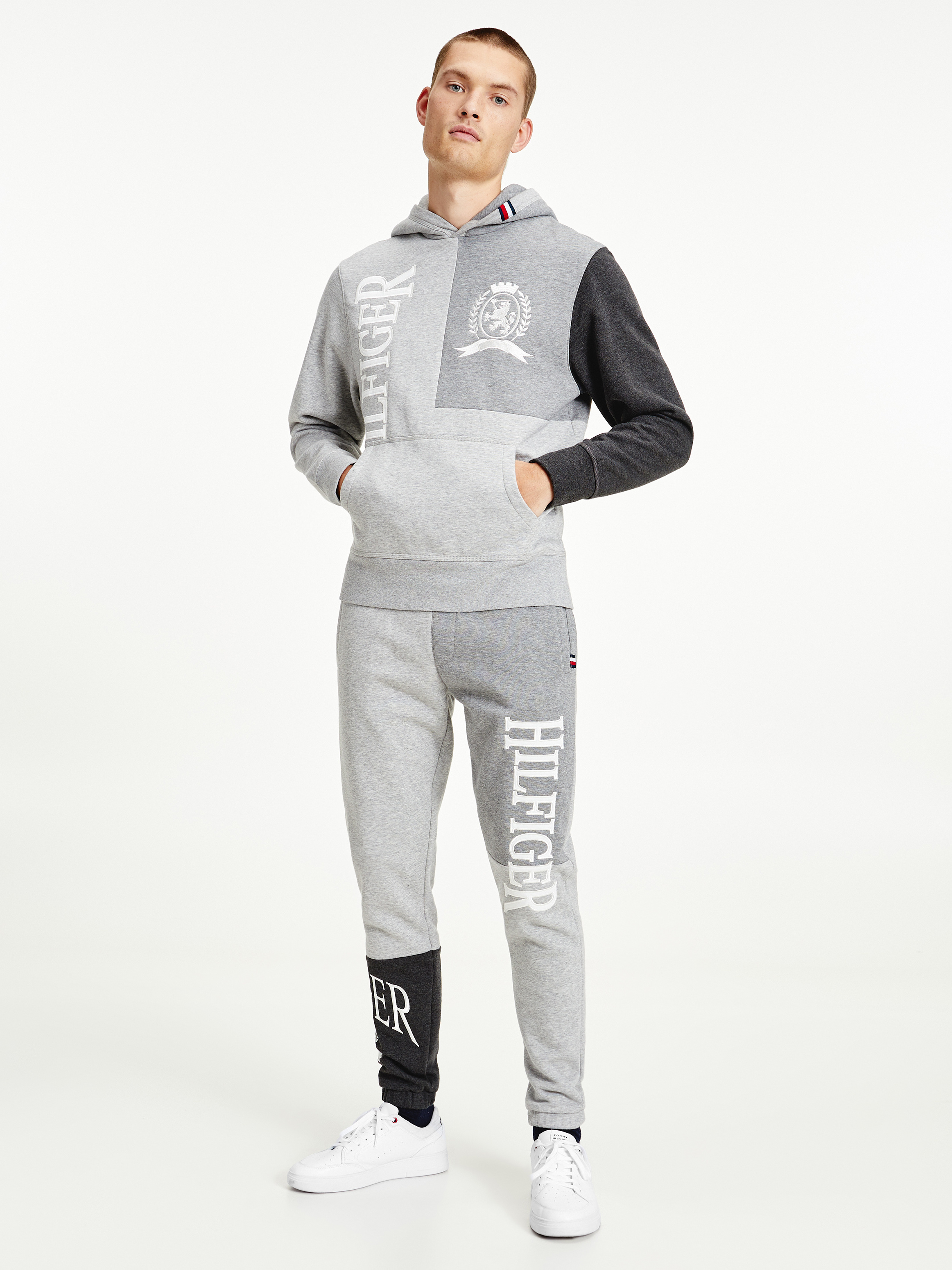 tommy hilfiger black hoodie mens