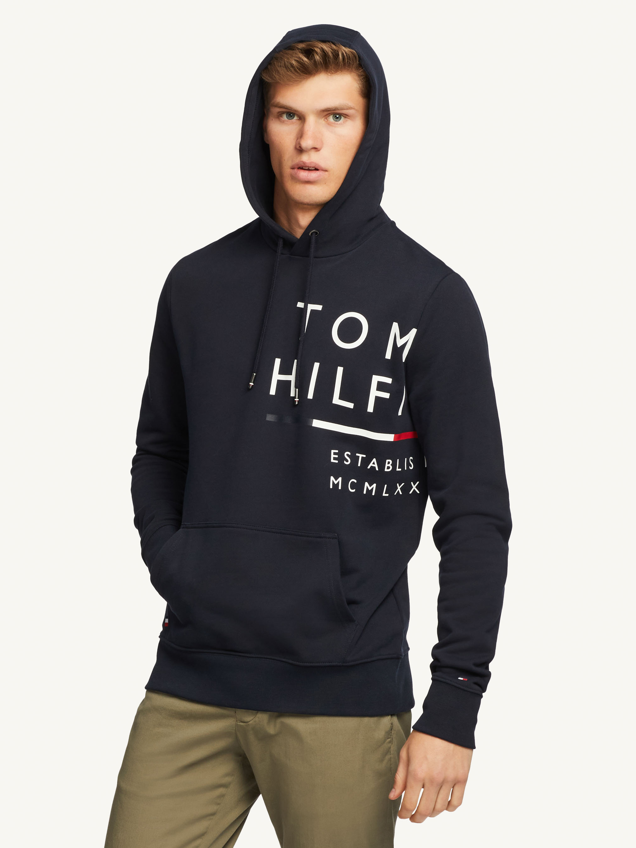 tommy hilfiger all over logo hoodie