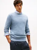 Crew Neck Jumper With Cashmere