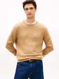 Crew Neck Jumper With Cashmere