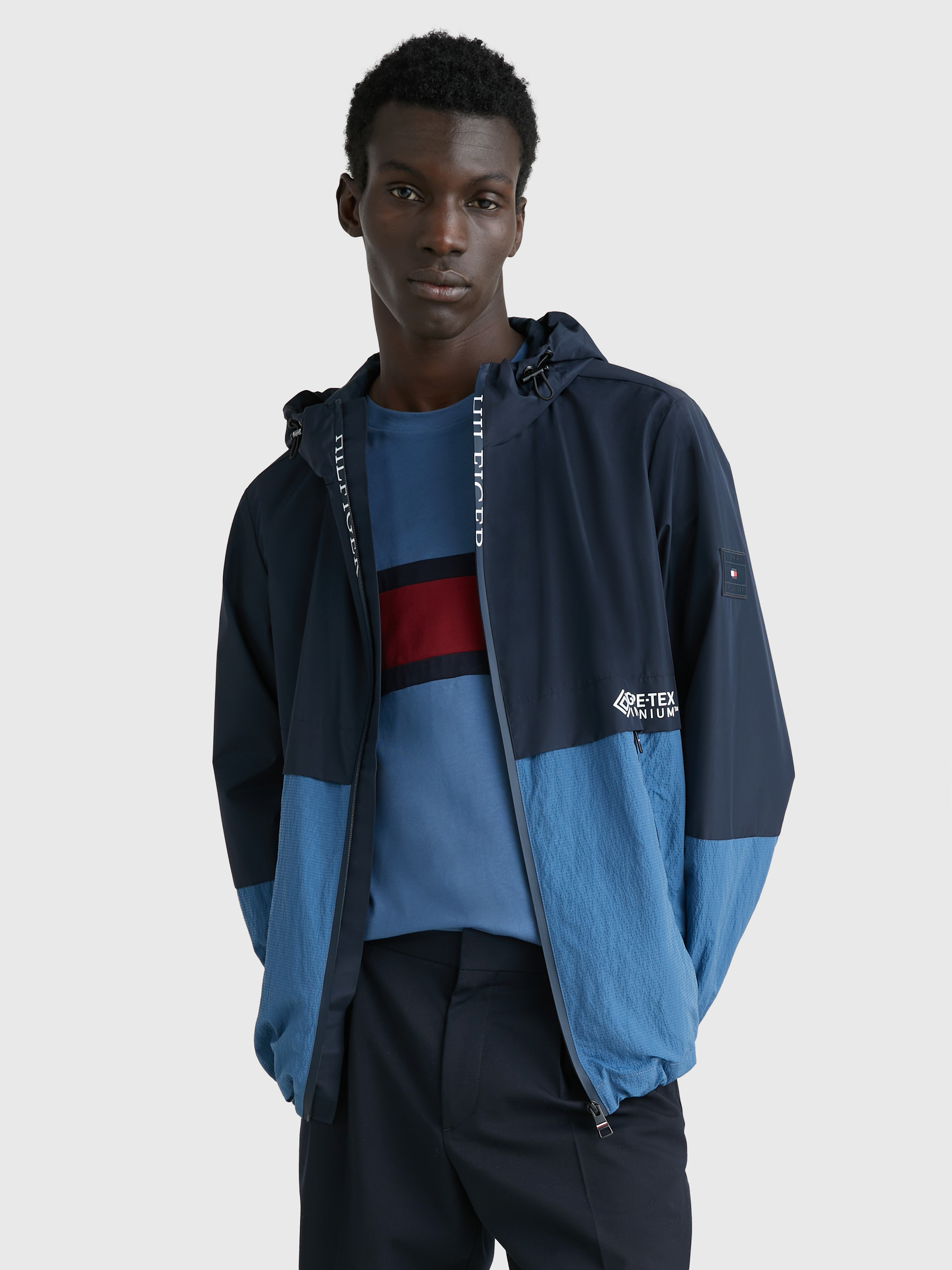 Hooded jacket tommy hilfiger new arrivals