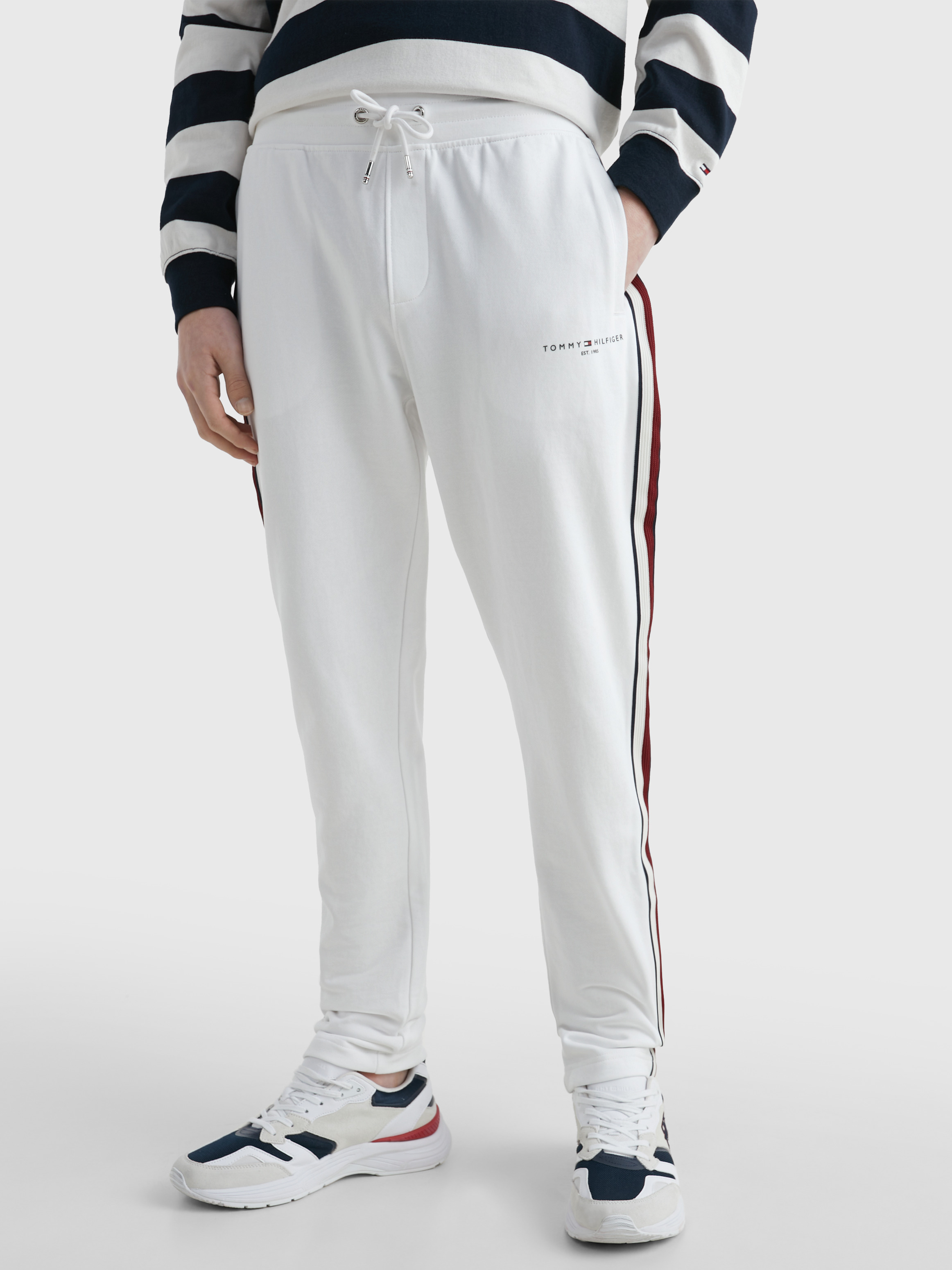 White tommy hilfiger sweatpants new arrivals