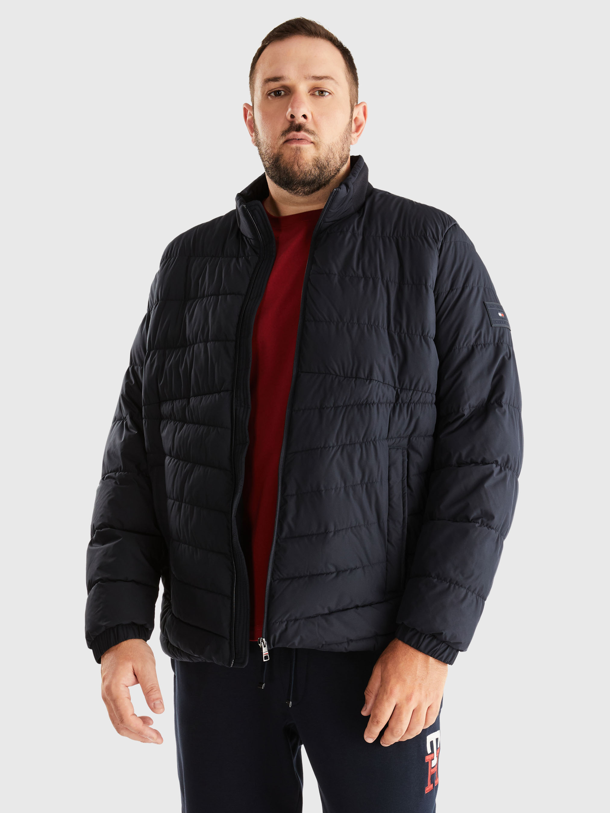 Tommy hilfiger men's core lw sale packable down bomber jacket