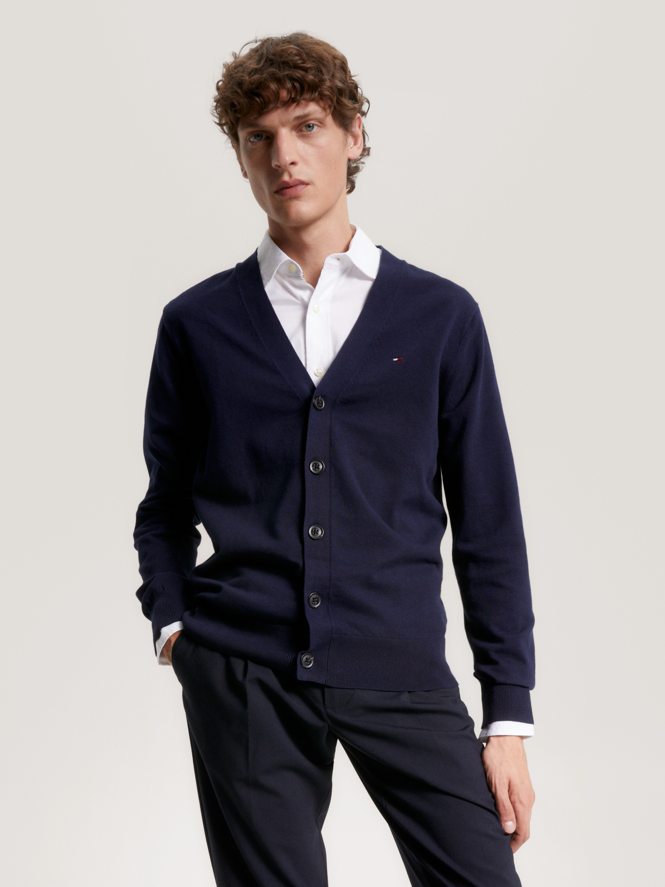 1985 Collection V-Neck Cardigan | Knitwear | Tommy Hilfiger 1985 Collection V-Neck Cardigan | Knitwear | Tommy Hilfiger