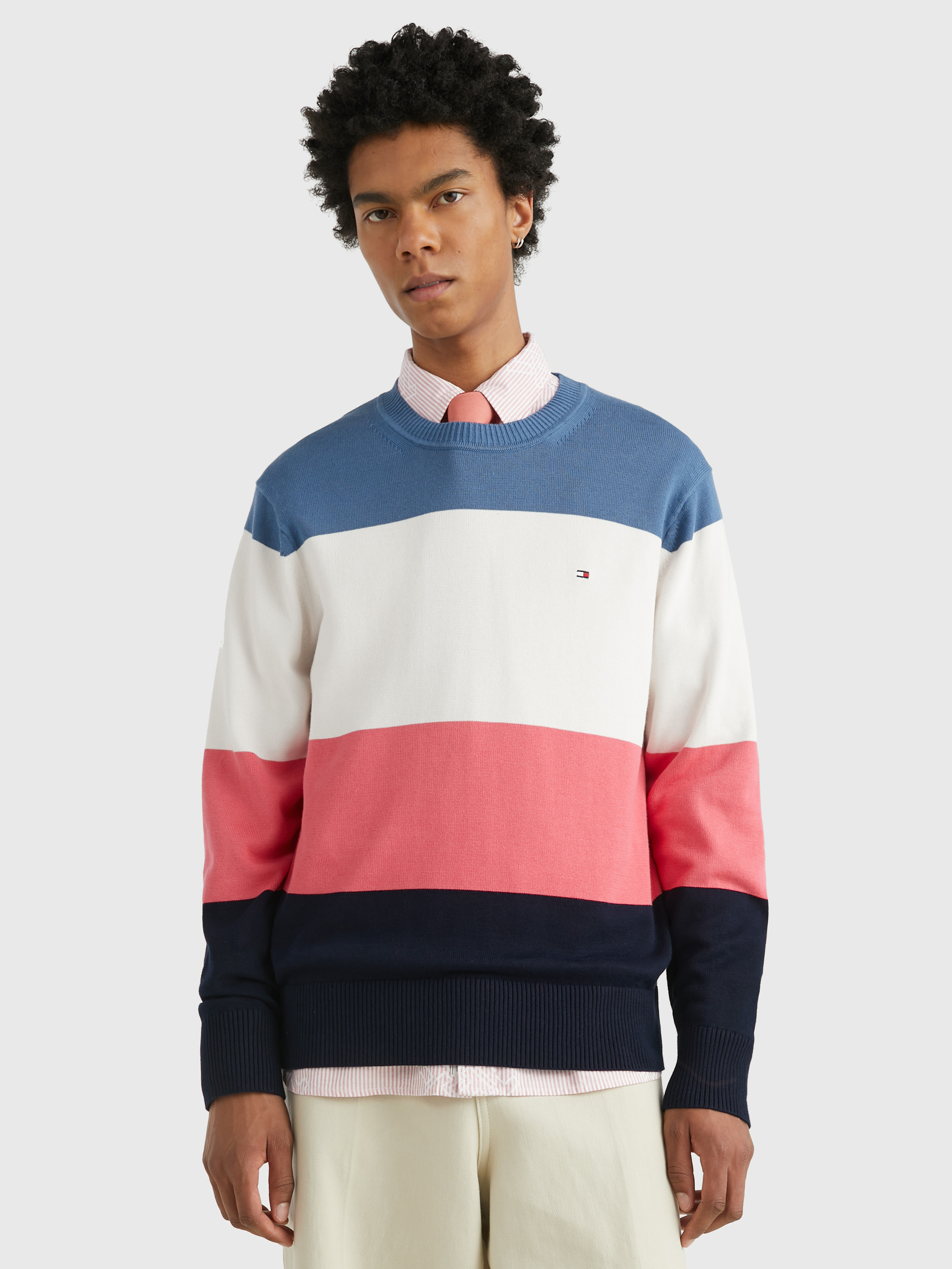 Tommy colour deals block jumper