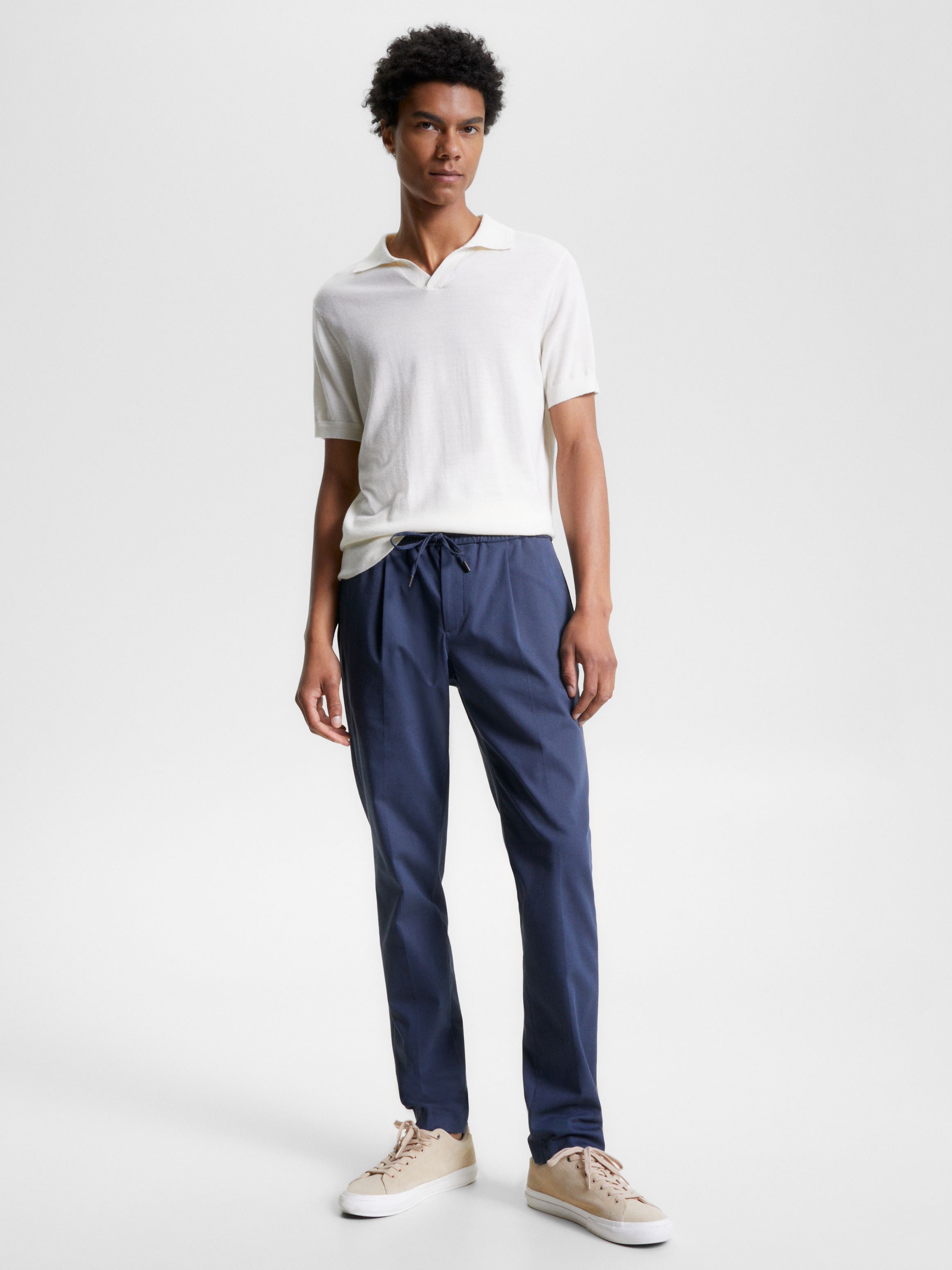 Hampton Luxe Bird's Eye Pattern Joggers | Pants | Tommy Hilfiger