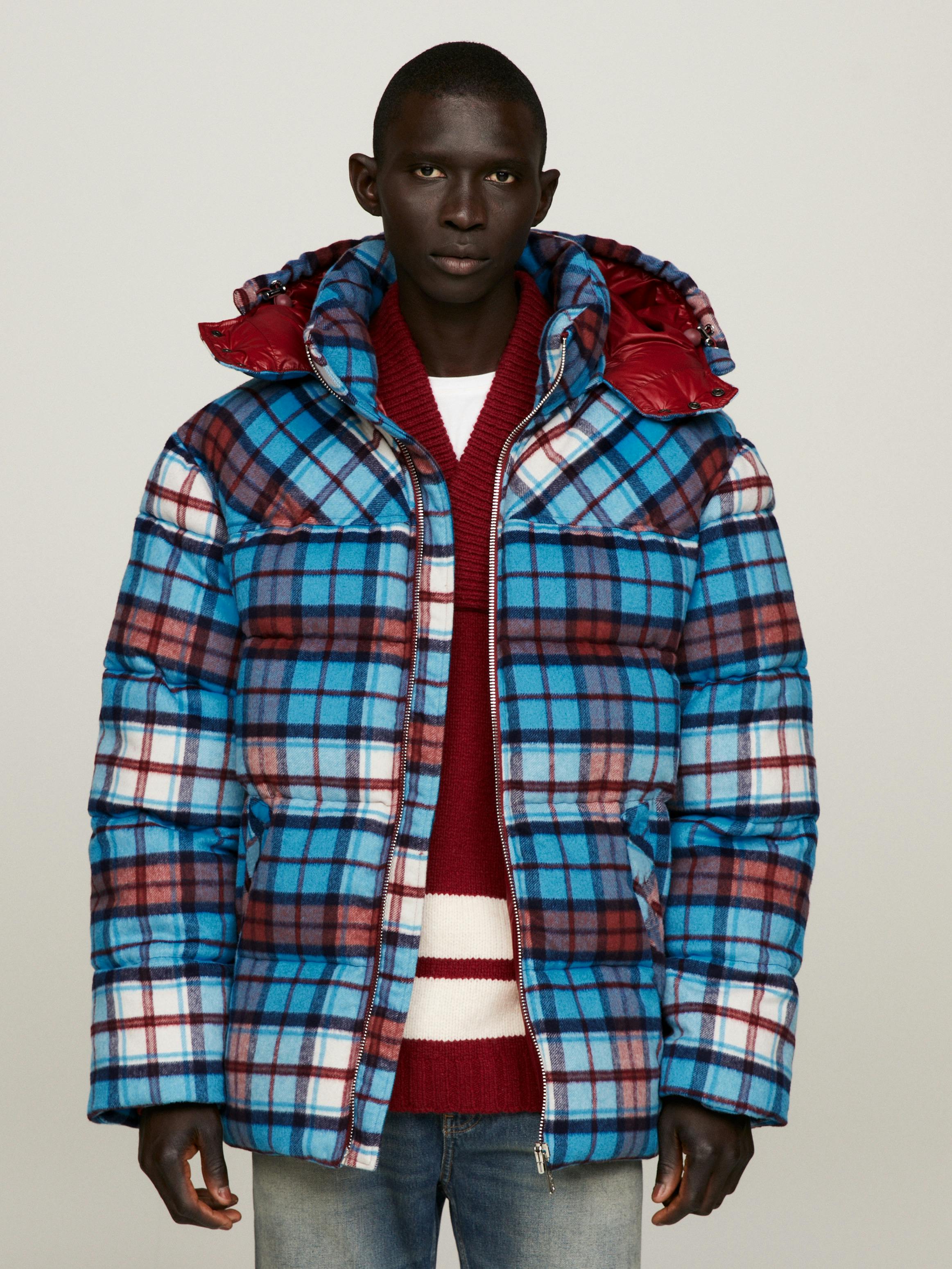 Tartan Check Oversized New York Puffer Jacket | Coats & Jackets 