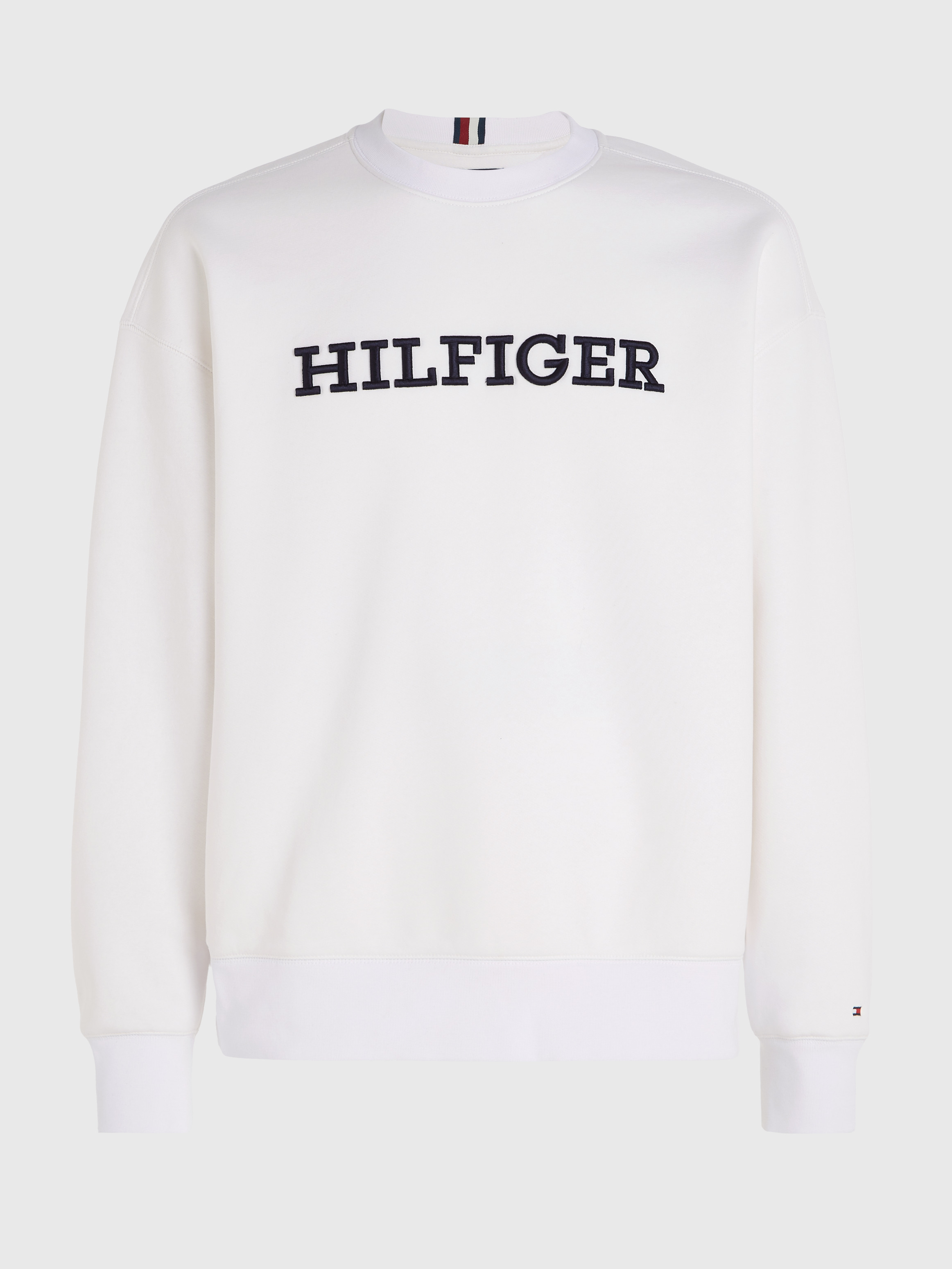 ★★ ★★ Textured Monotype Sweatshirt T22F0TTO Hilfiger Monotype Flock Logo Half-Zip Sweatshirt