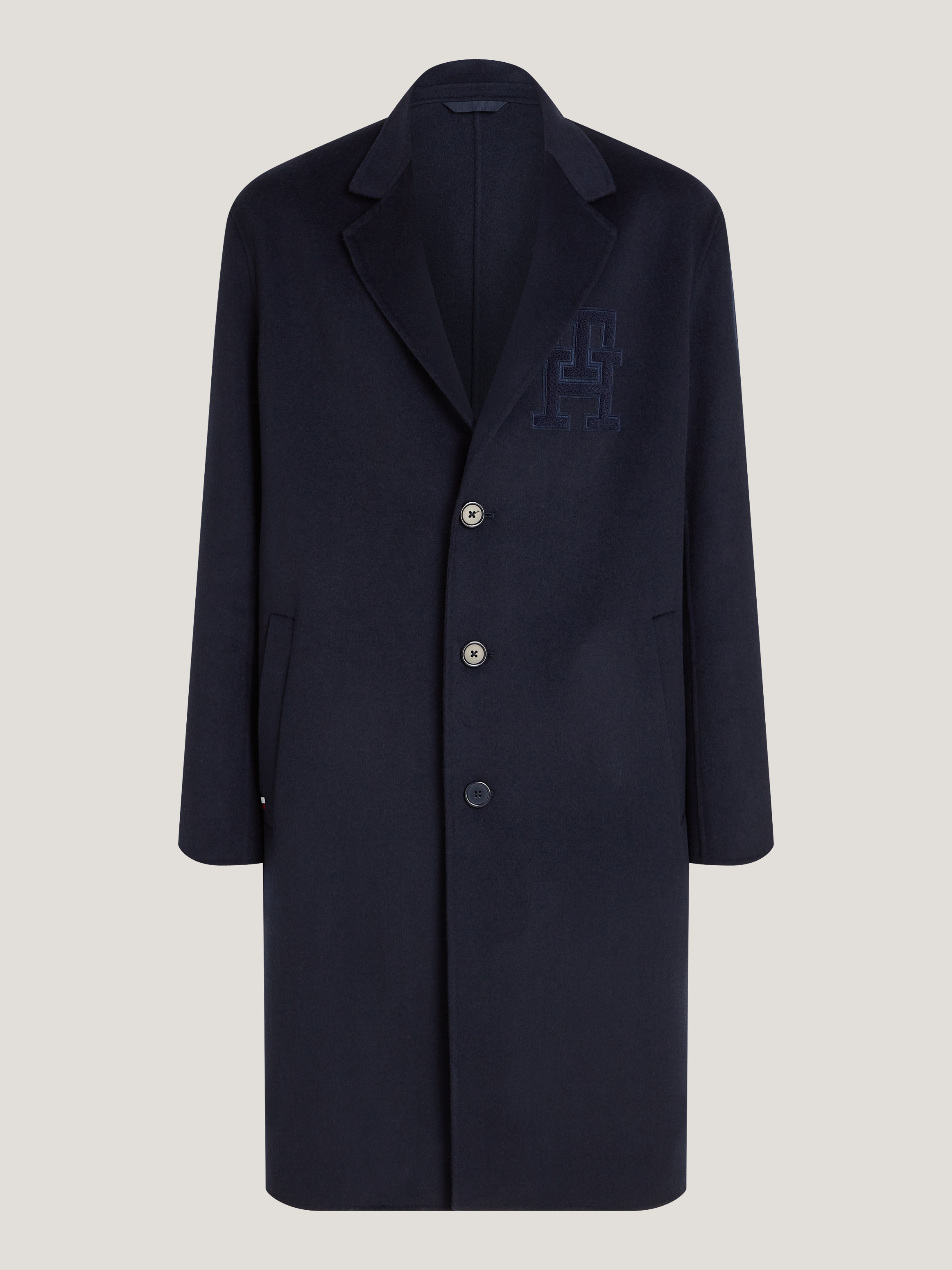 Oversized TH Monogram Single Breasted Coat Coats & Jackets Tommy