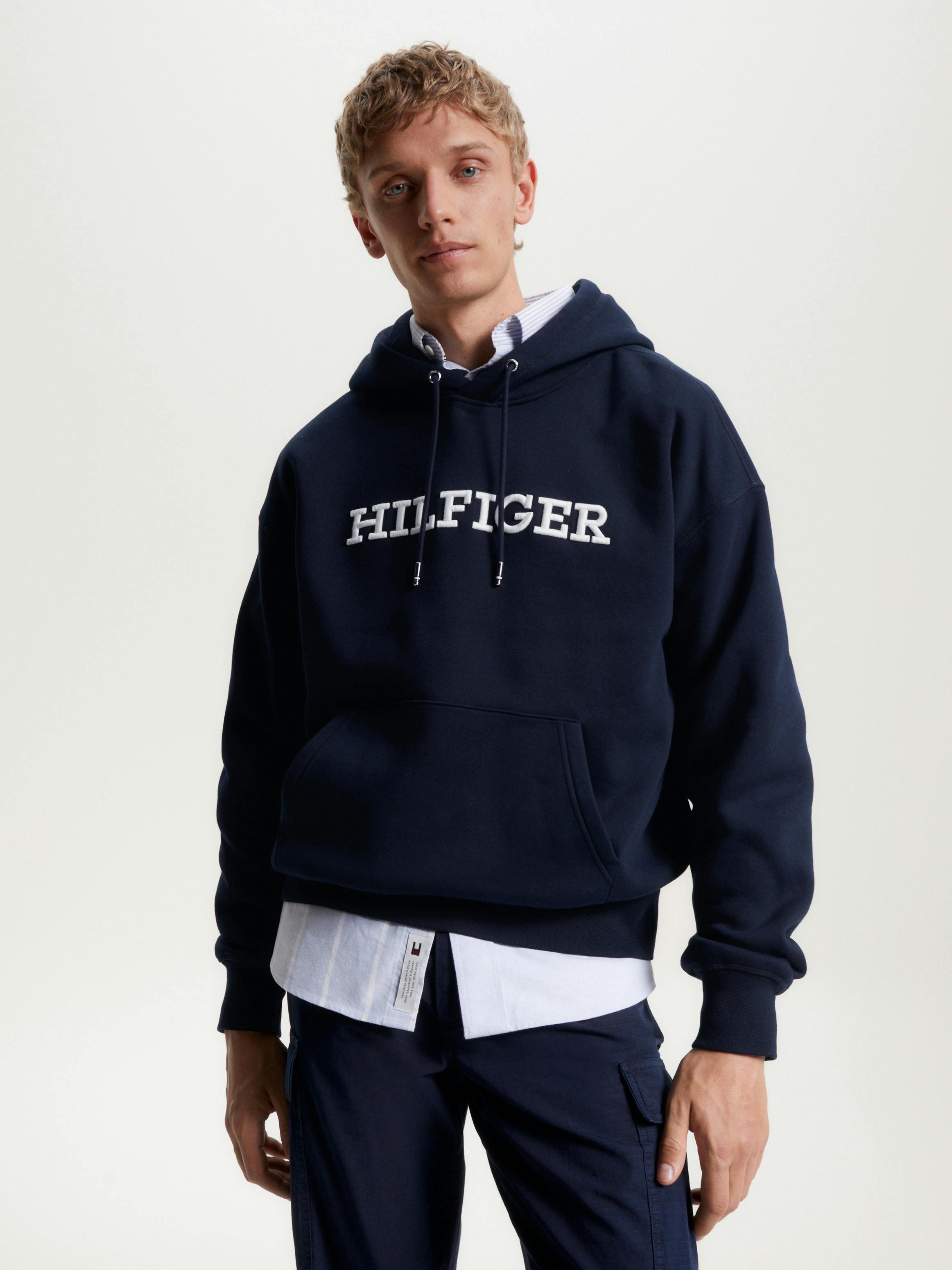 Hilfiger Monotype Embroidery Archive Fit Hoodie Sweatshirts