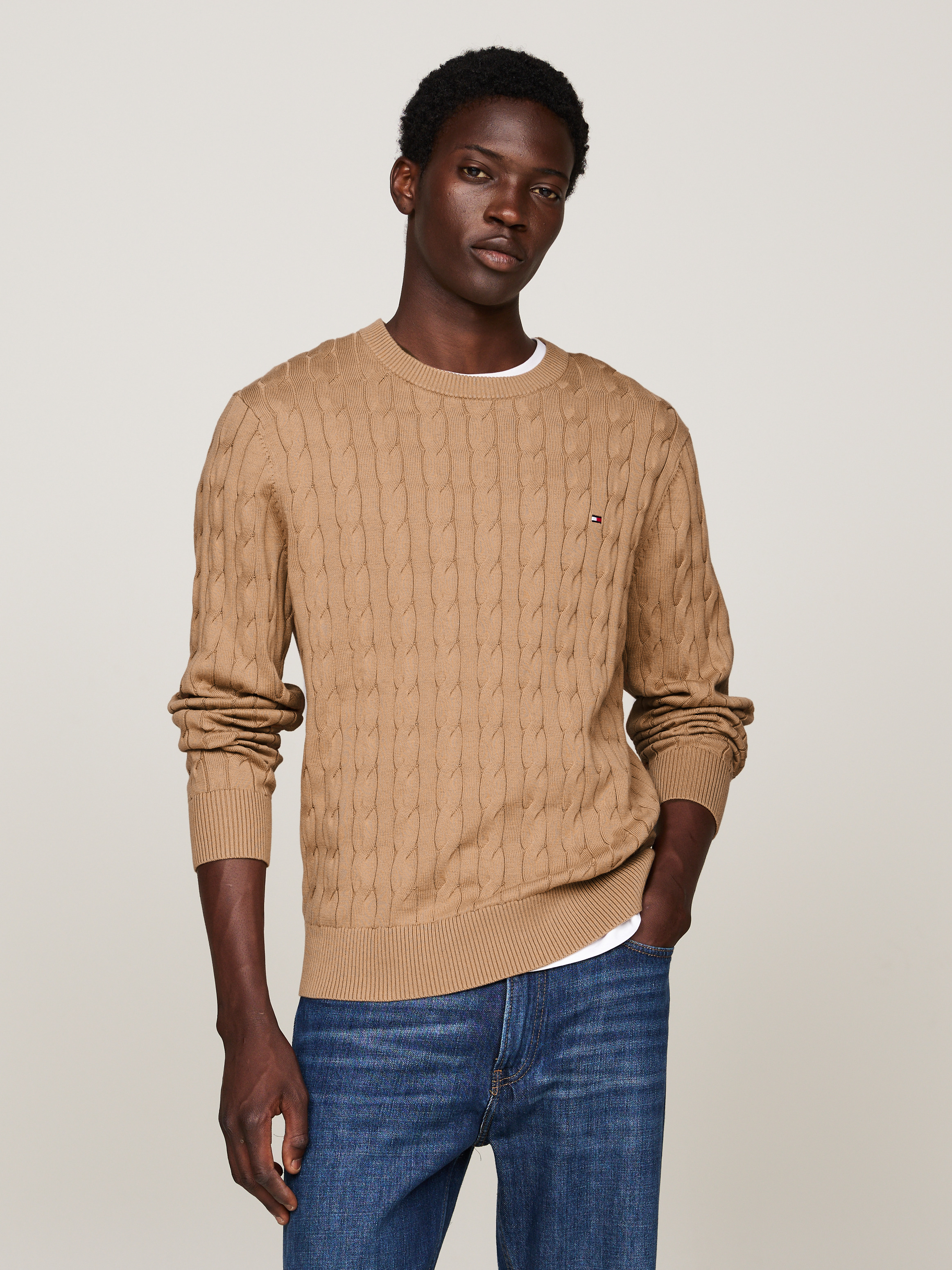 トップス helmut lang Knit brown Helmut lang distressed sweater