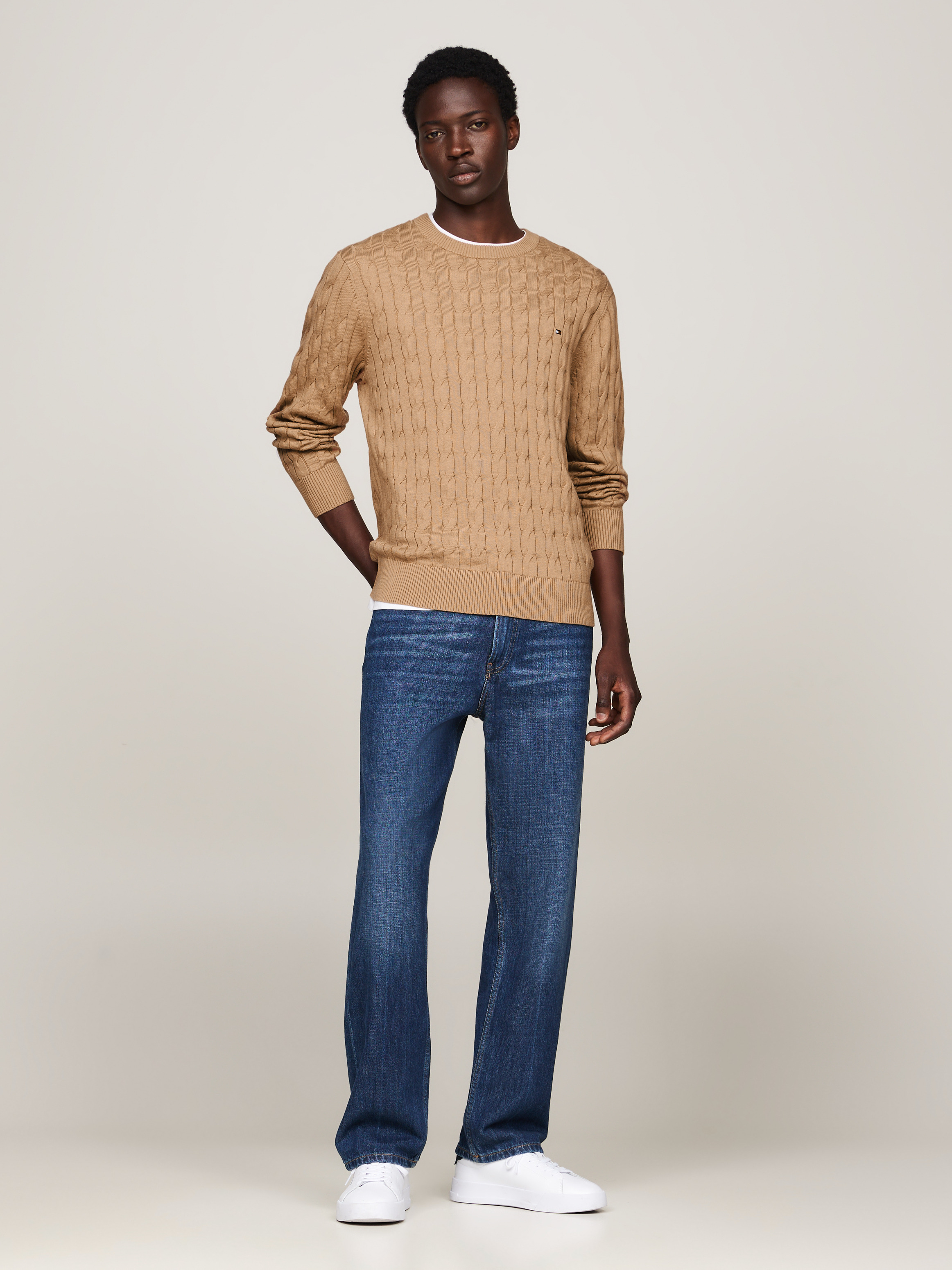 Classics Cable Knit Relaxed Fit Jumper | Knitwear | Tommy Hilfiger