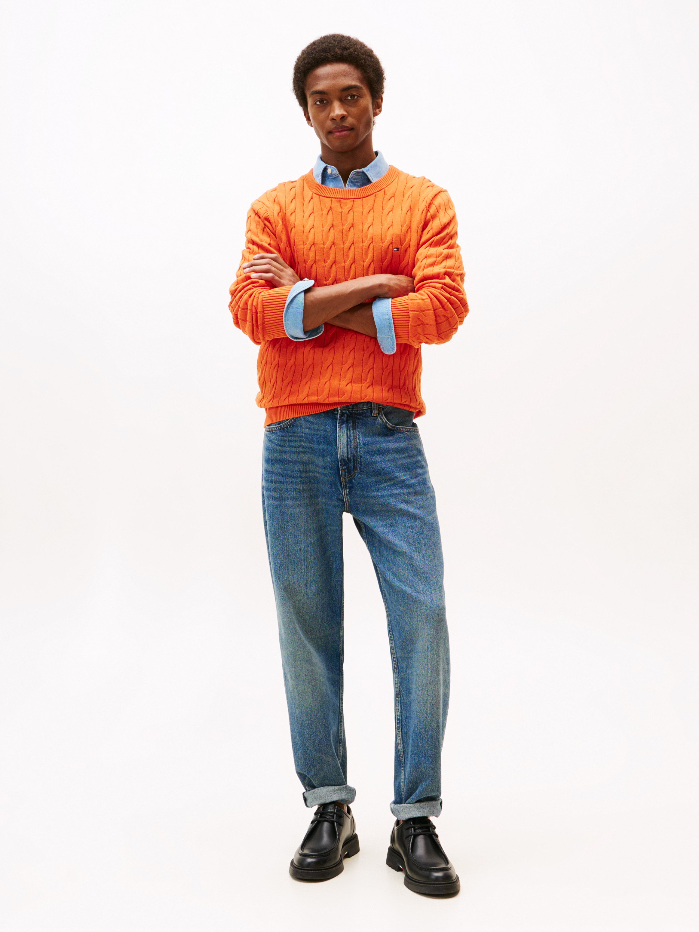 Classics Cable Knit Relaxed Fit Jumper | Knitwear | Tommy Hilfiger