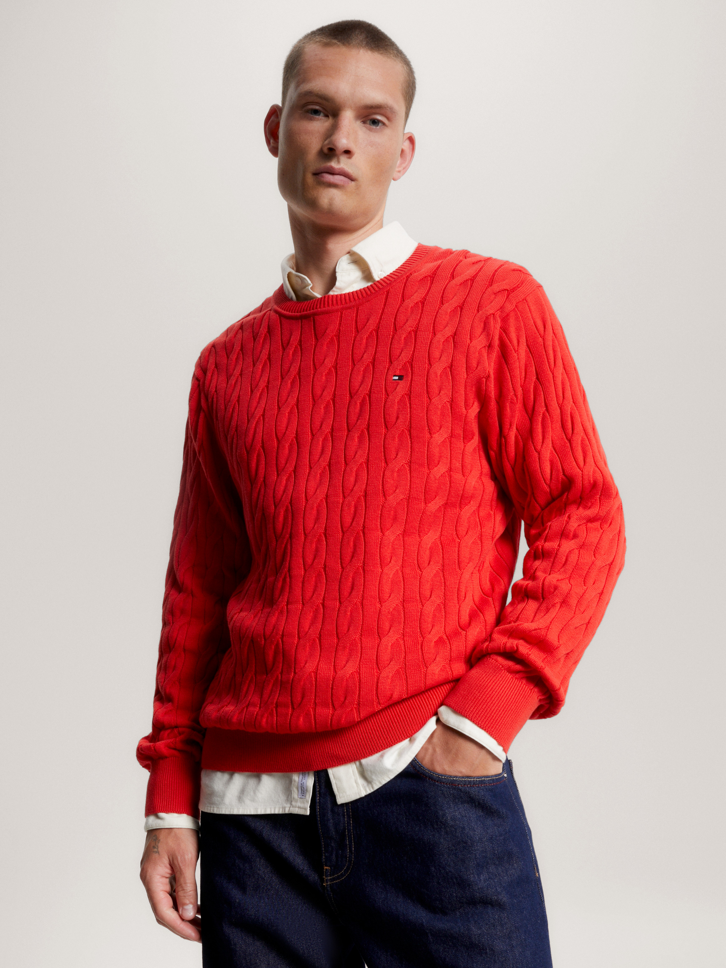 Tommy hilfiger cable store knit jumper