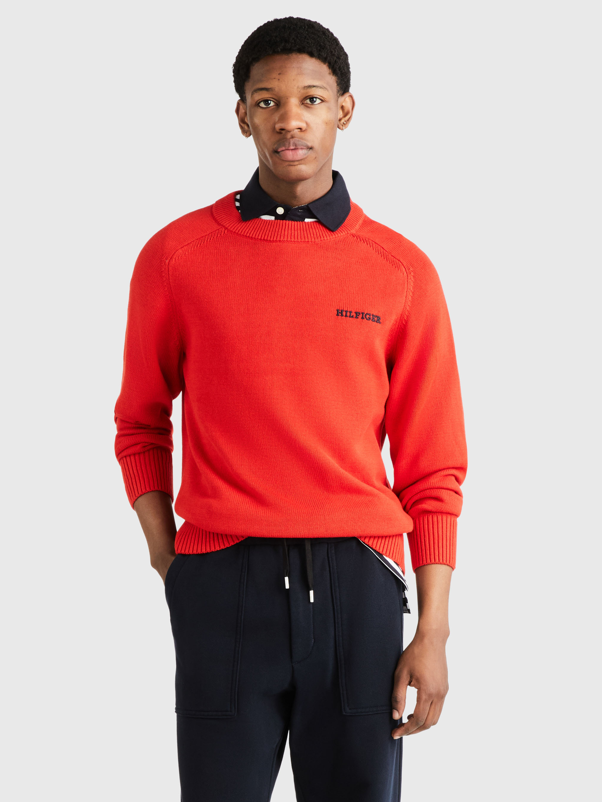 Tommy hilfiger crew 2025 neck jumper