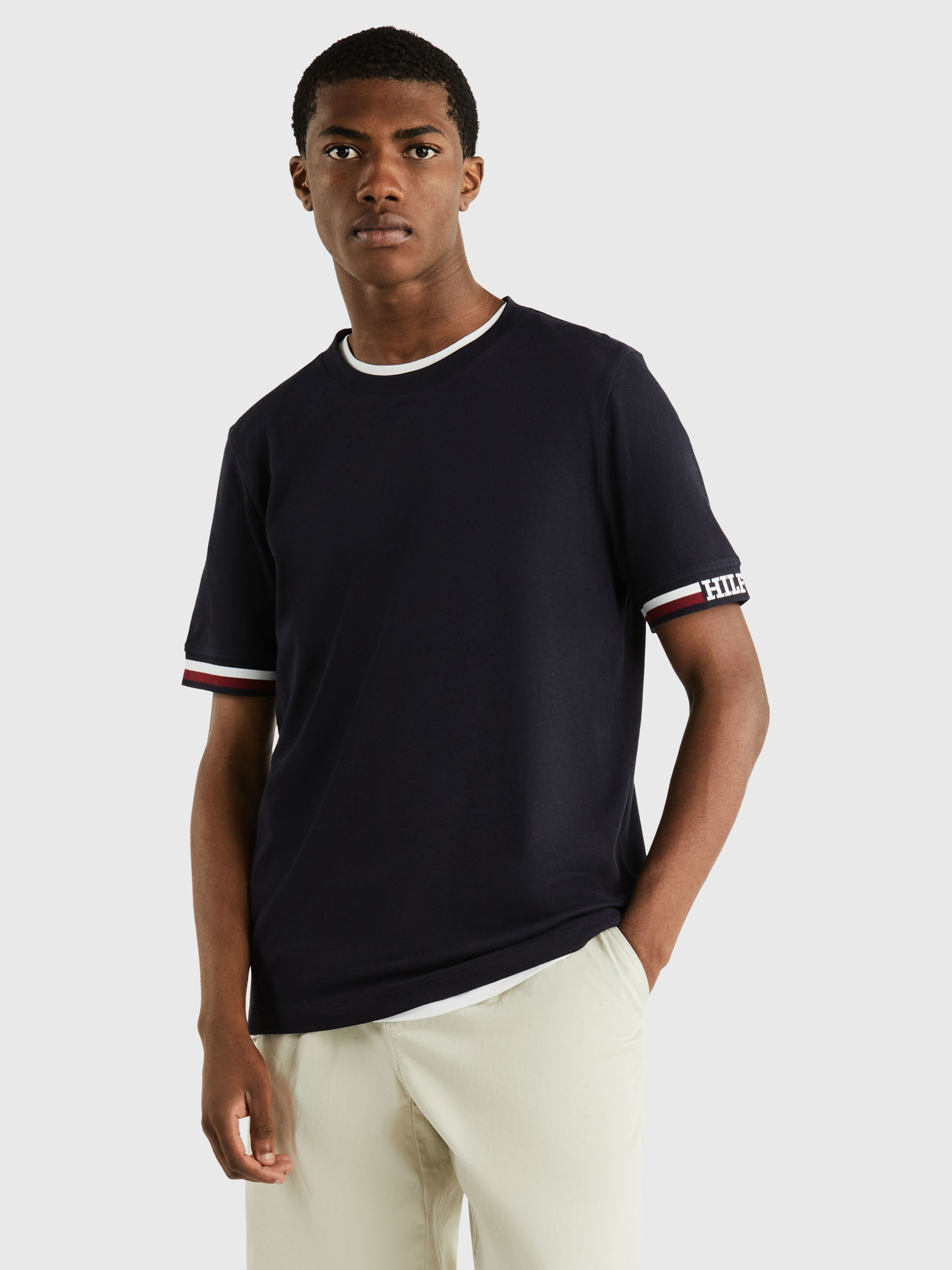 Monotype Bold Tipping Tee | T-Shirts | Tommy Hilfiger