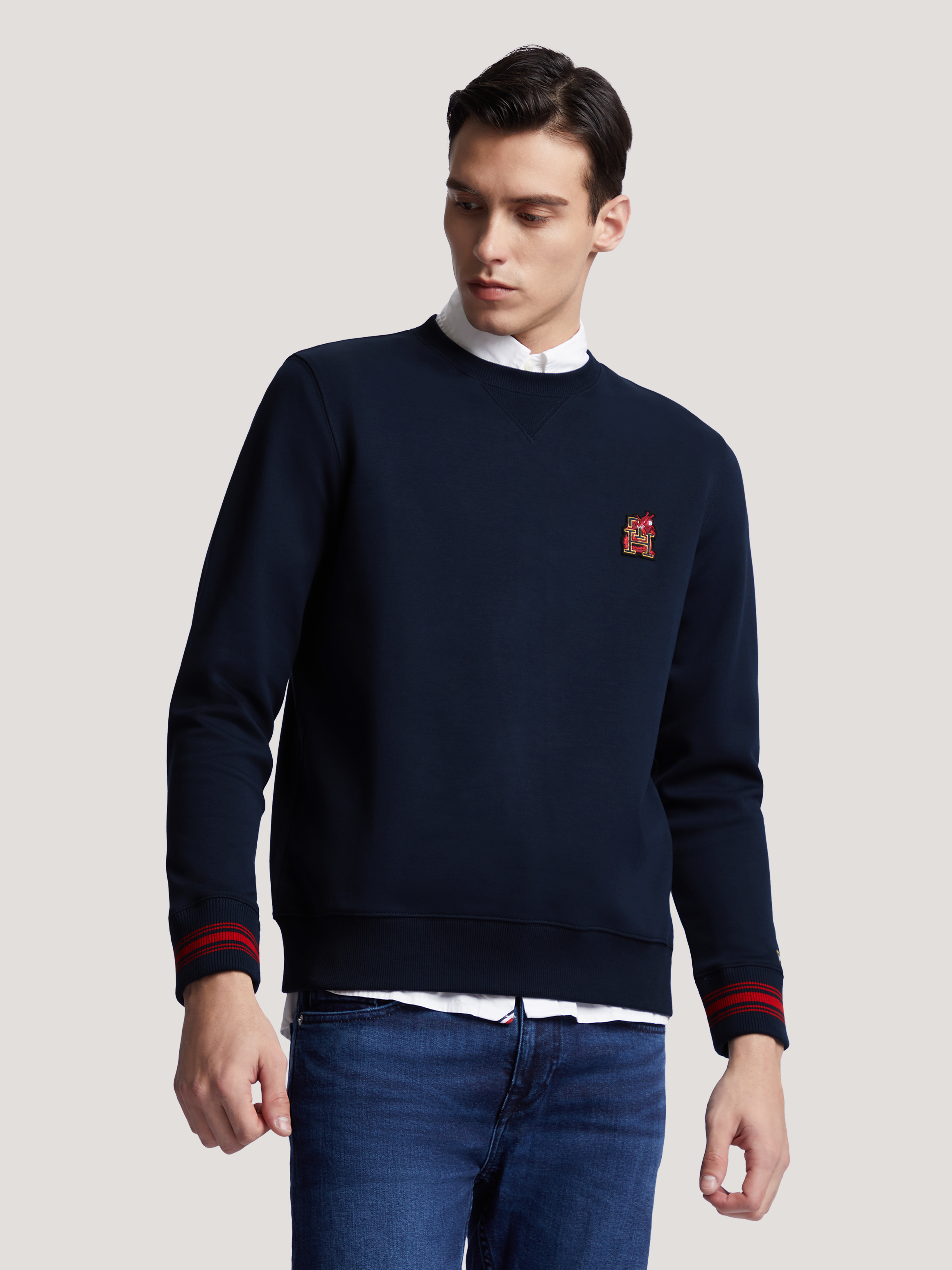 Tommy hilfiger clearance crew neck sweater