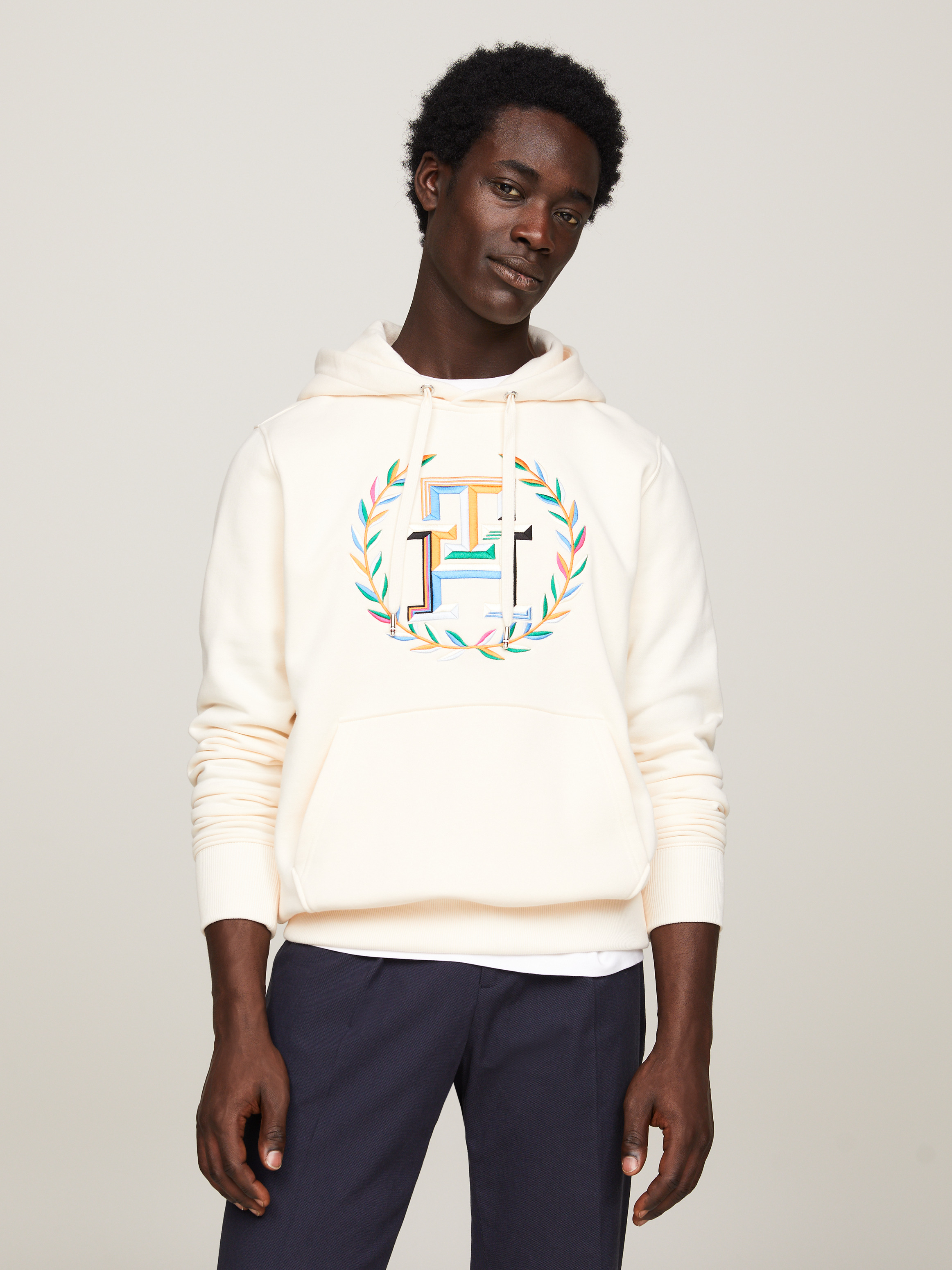 パーカー・フーディ ETRO Logo embroidery wool hoodie (MRMB002399JUB02 M2037) Etro Logo embroidery wool hoodie | The Fashion Square