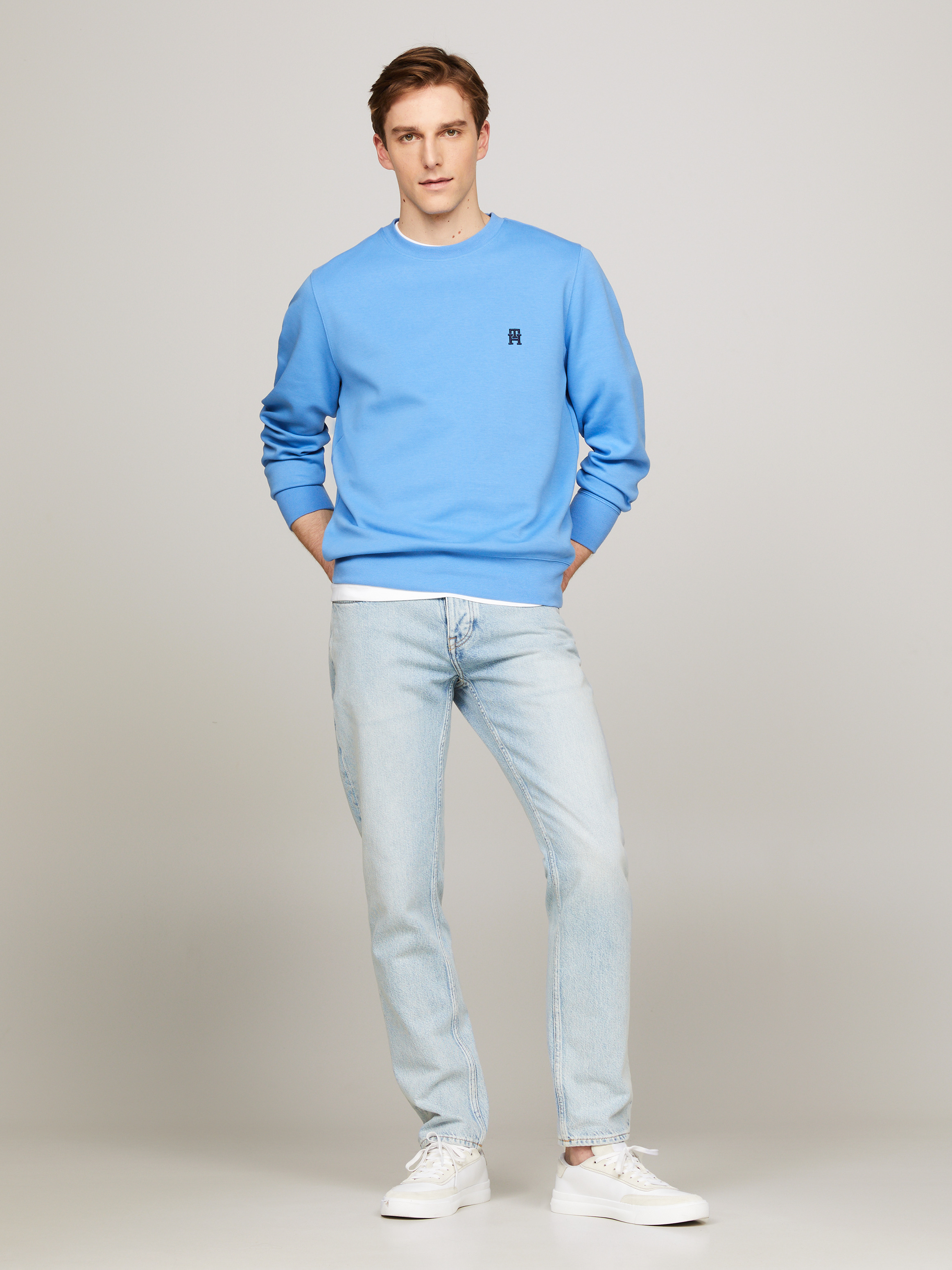 TH Monogram Crew Neck Sweatshirt | Sweatshirts & Hoodies
