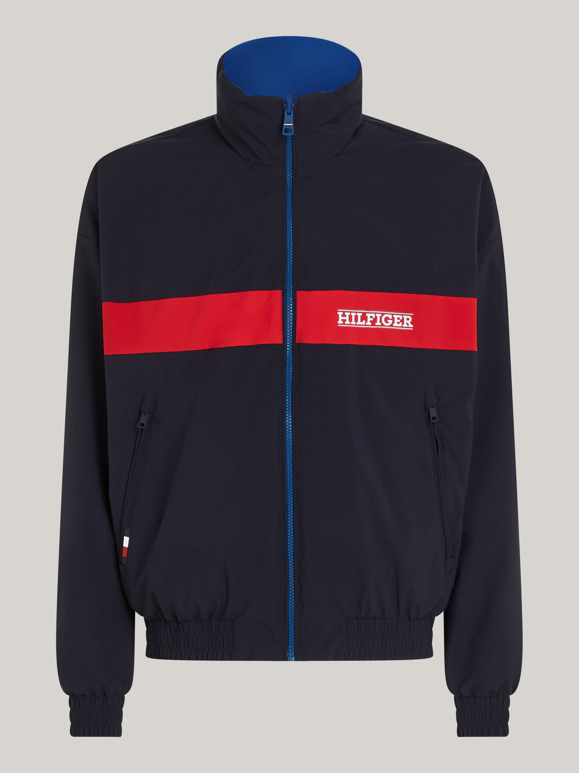 Stand Collar Water Resistant Reversible Windbreaker Jacket Coats Jackets Tommy Hilfiger