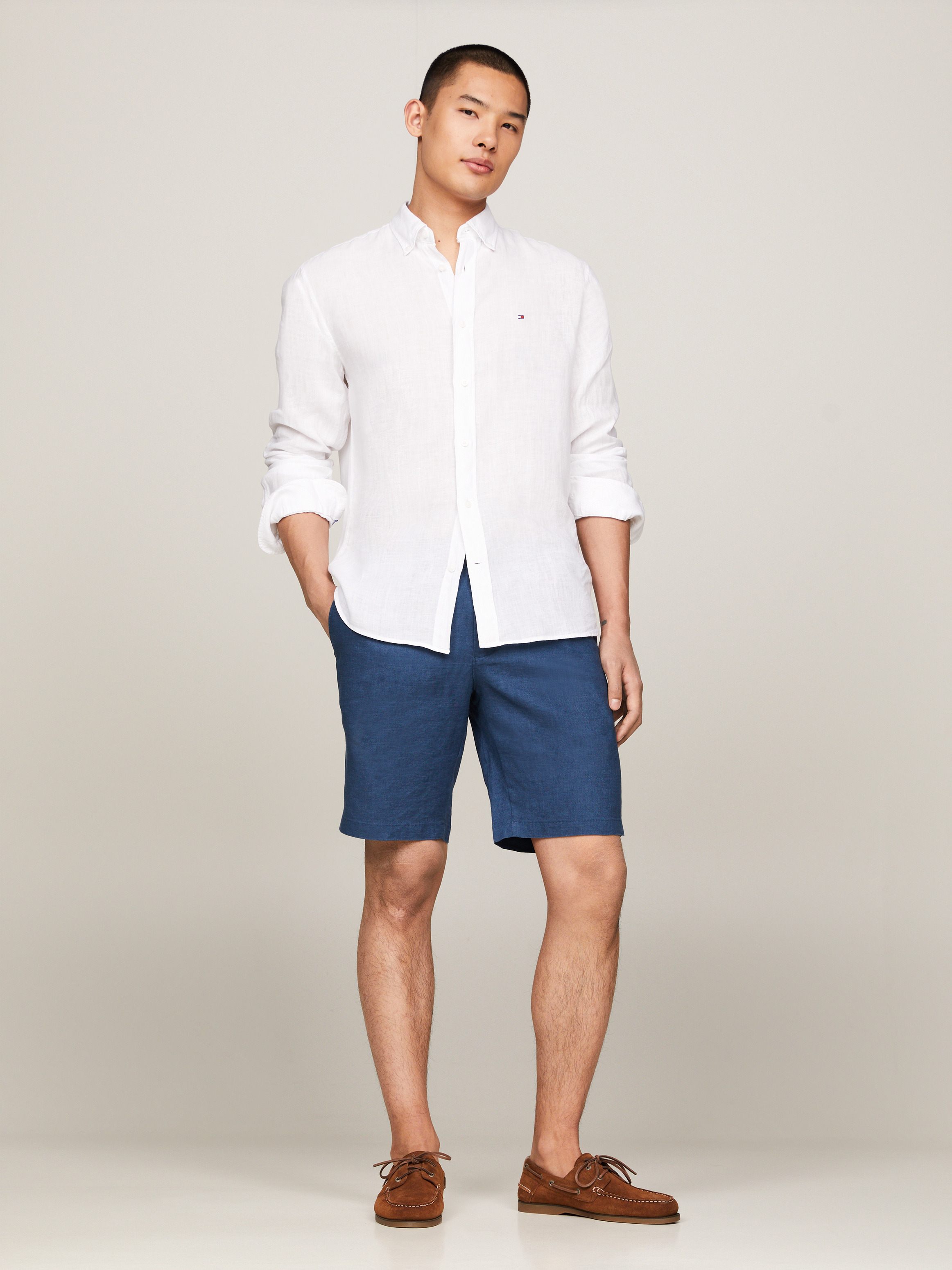 Harlem Drawstring Linen Shorts | Shorts | Tommy Hilfiger