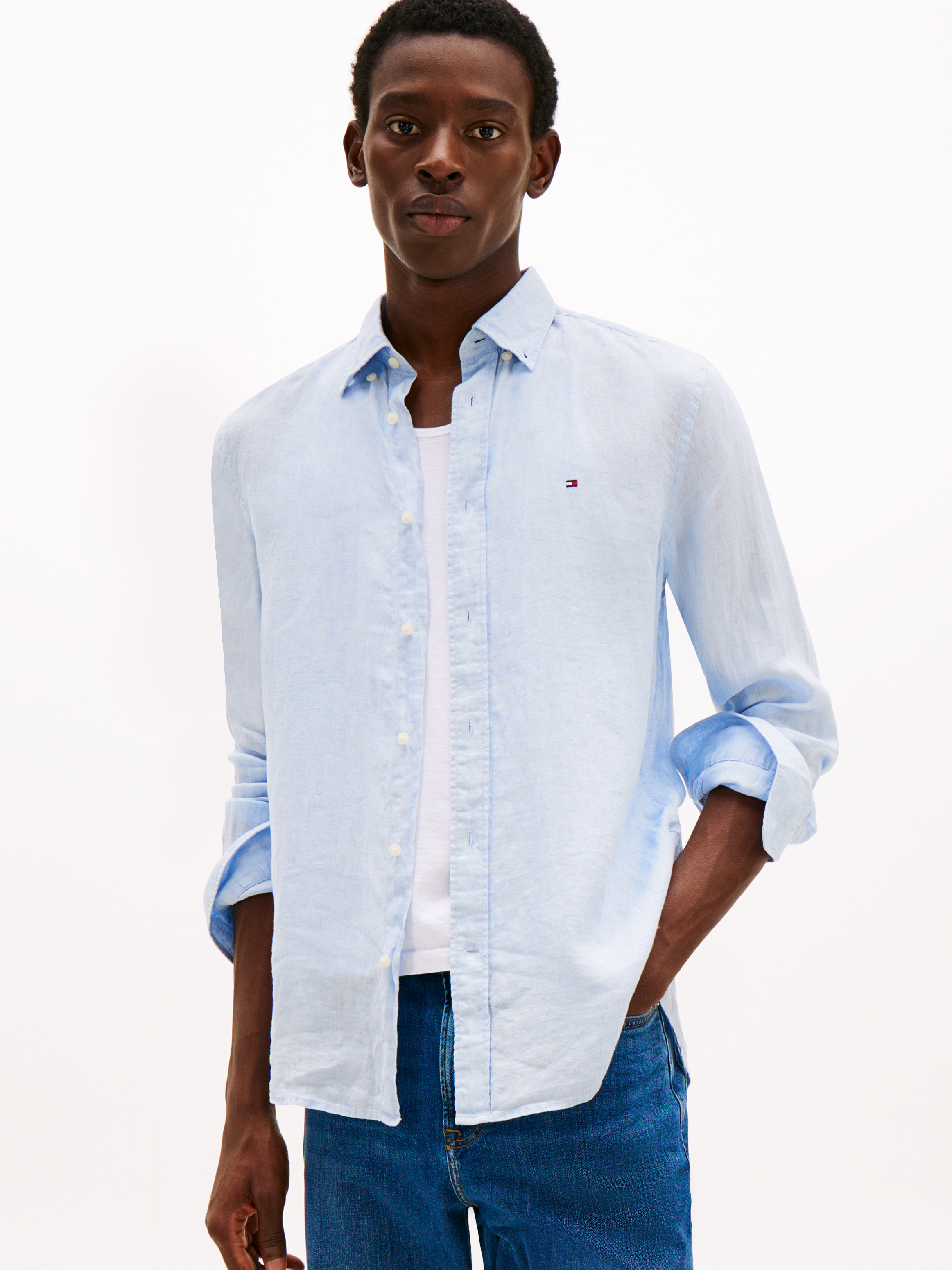 Regular Fit Pure Linen Shirt