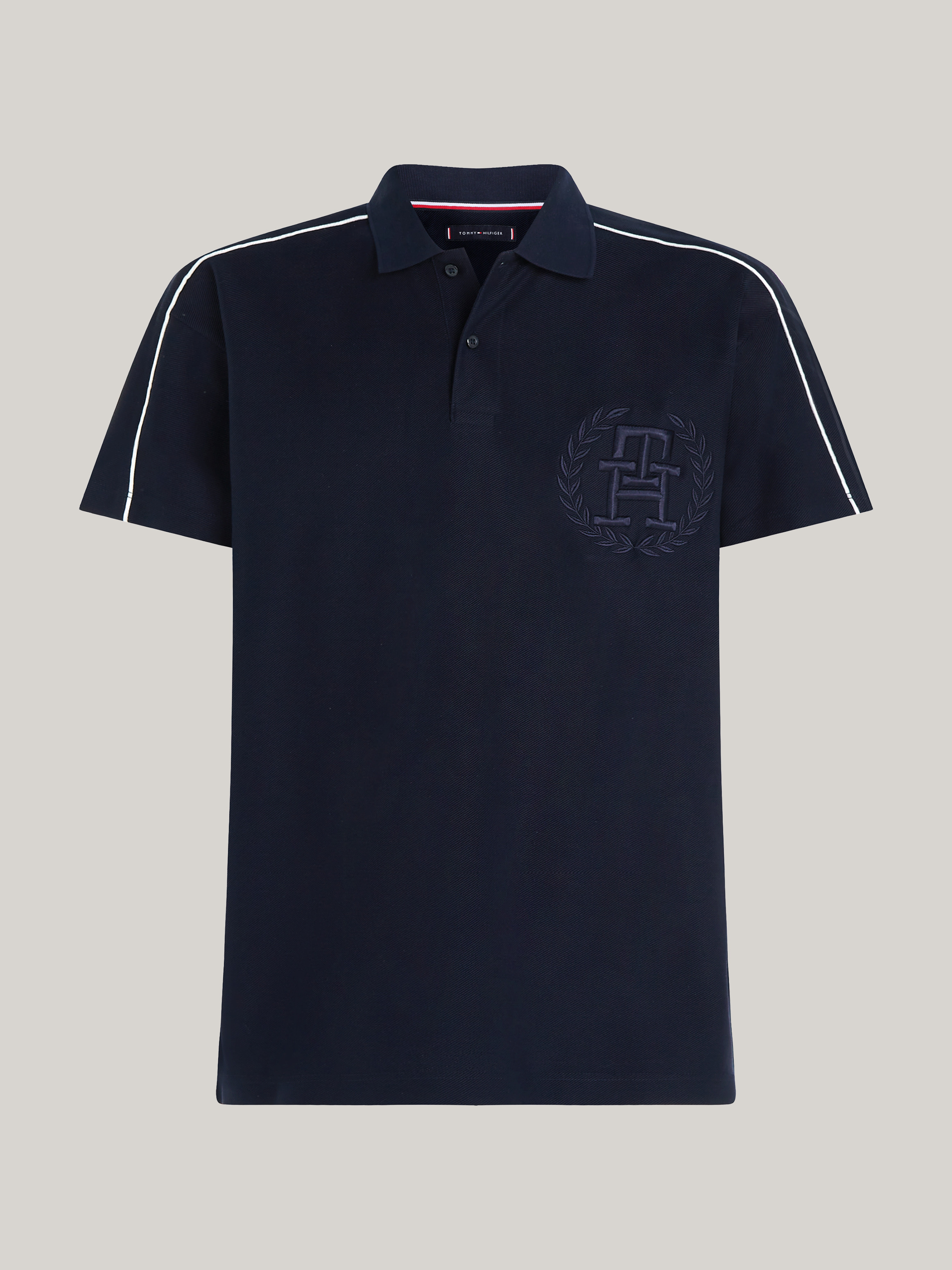 トワエモワ様　ポロ　ラルフローレン　クロップド マルチ ボーダー ロゴ Tonal Archive Crest Logo Regular Twill Polo | Polo Shirts